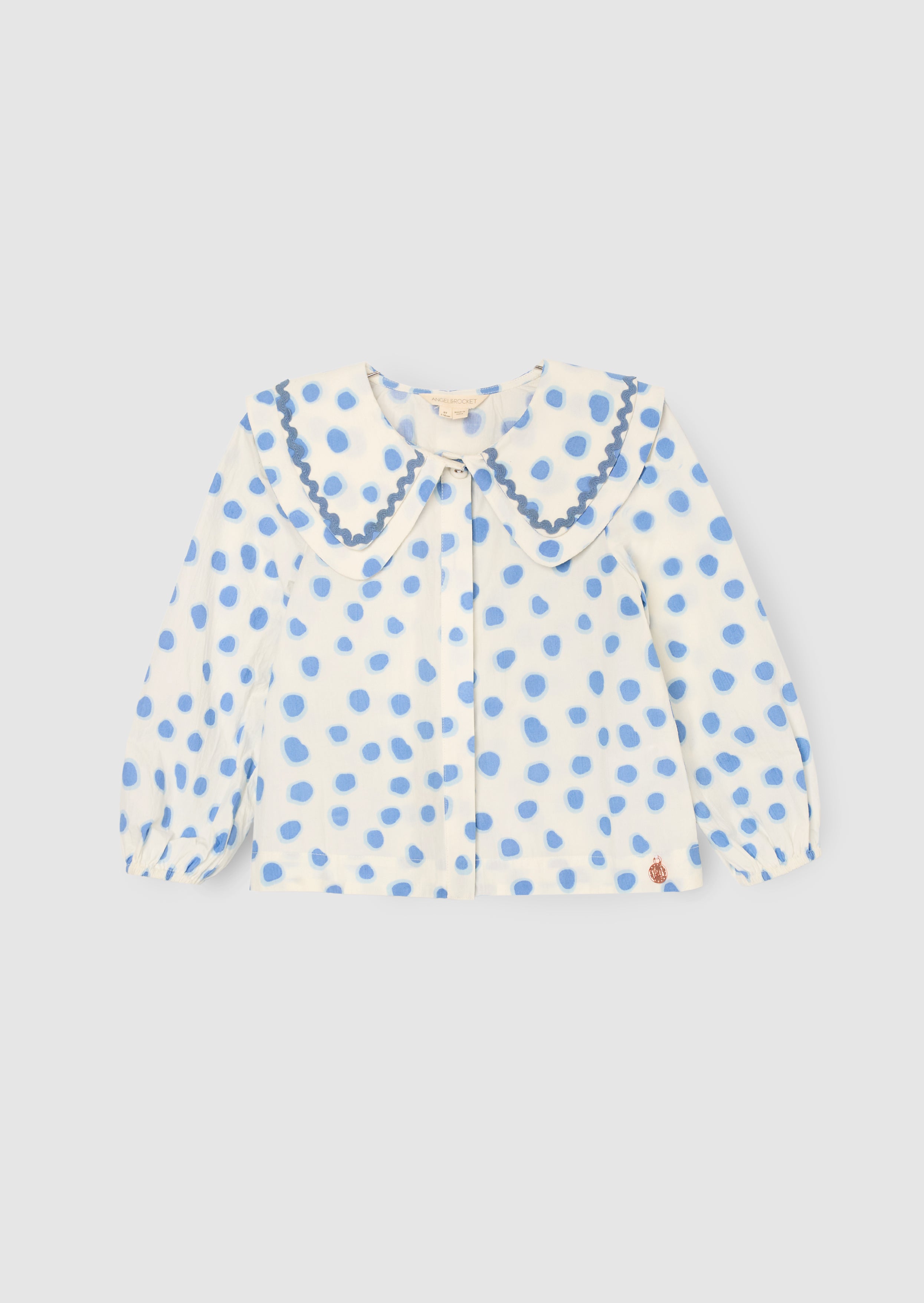 Leonie Double Collar Spot Blouse