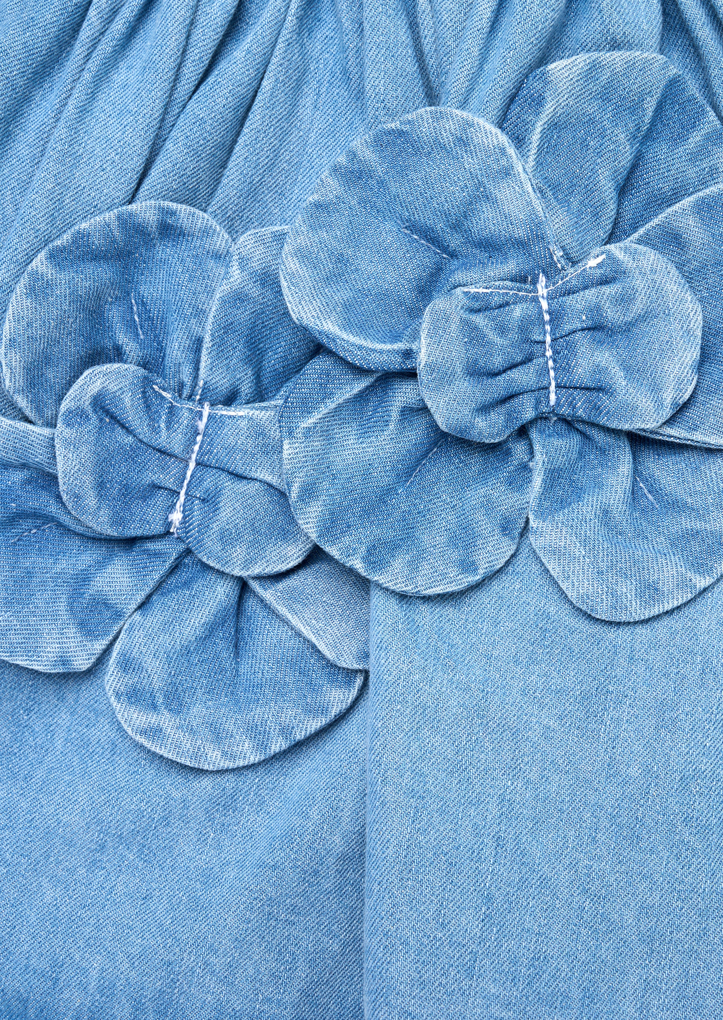 Eden 3D Flower Denim Skirt