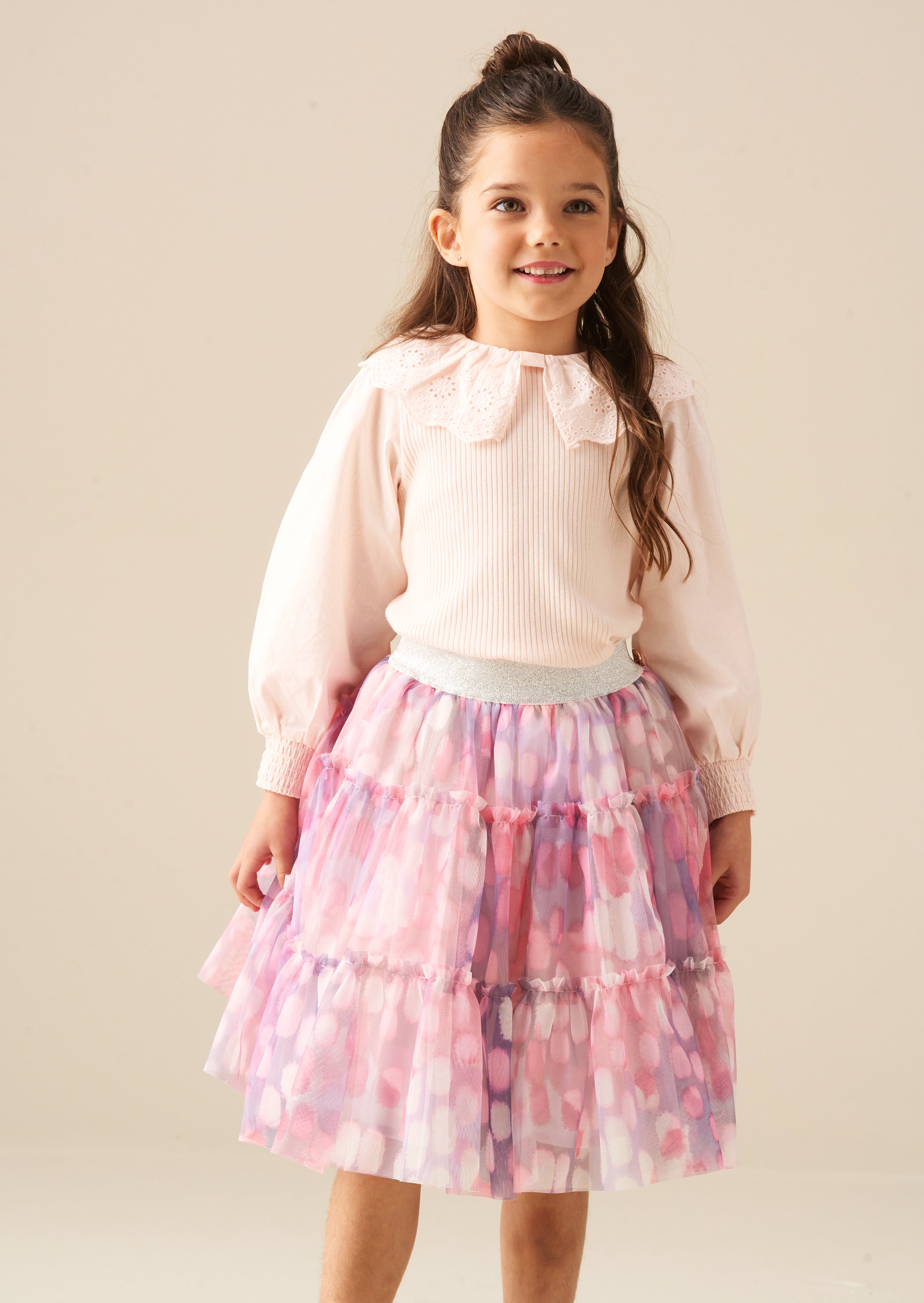 Elise Bow Collar Top