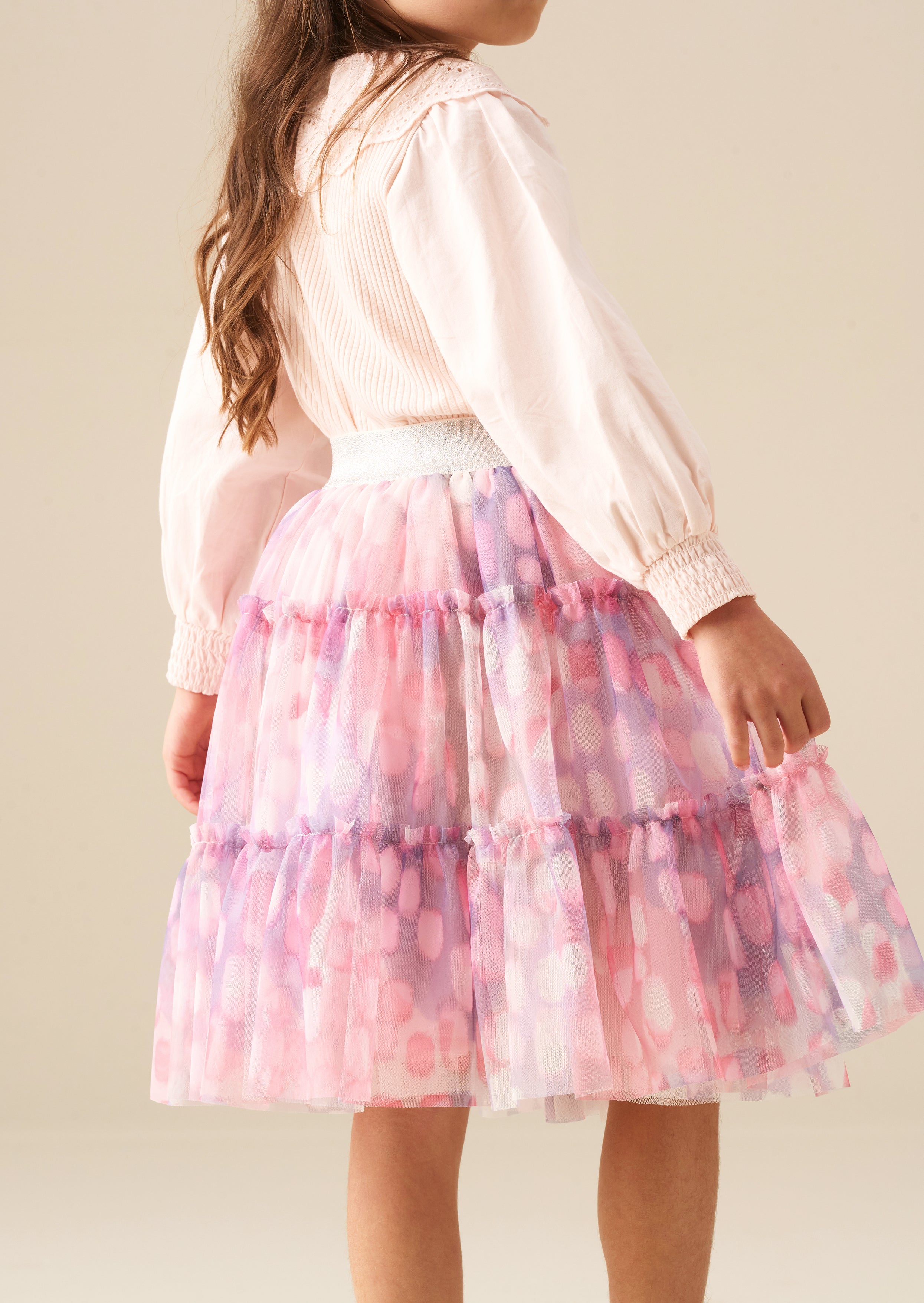 Cara Printed Mesh Skirt