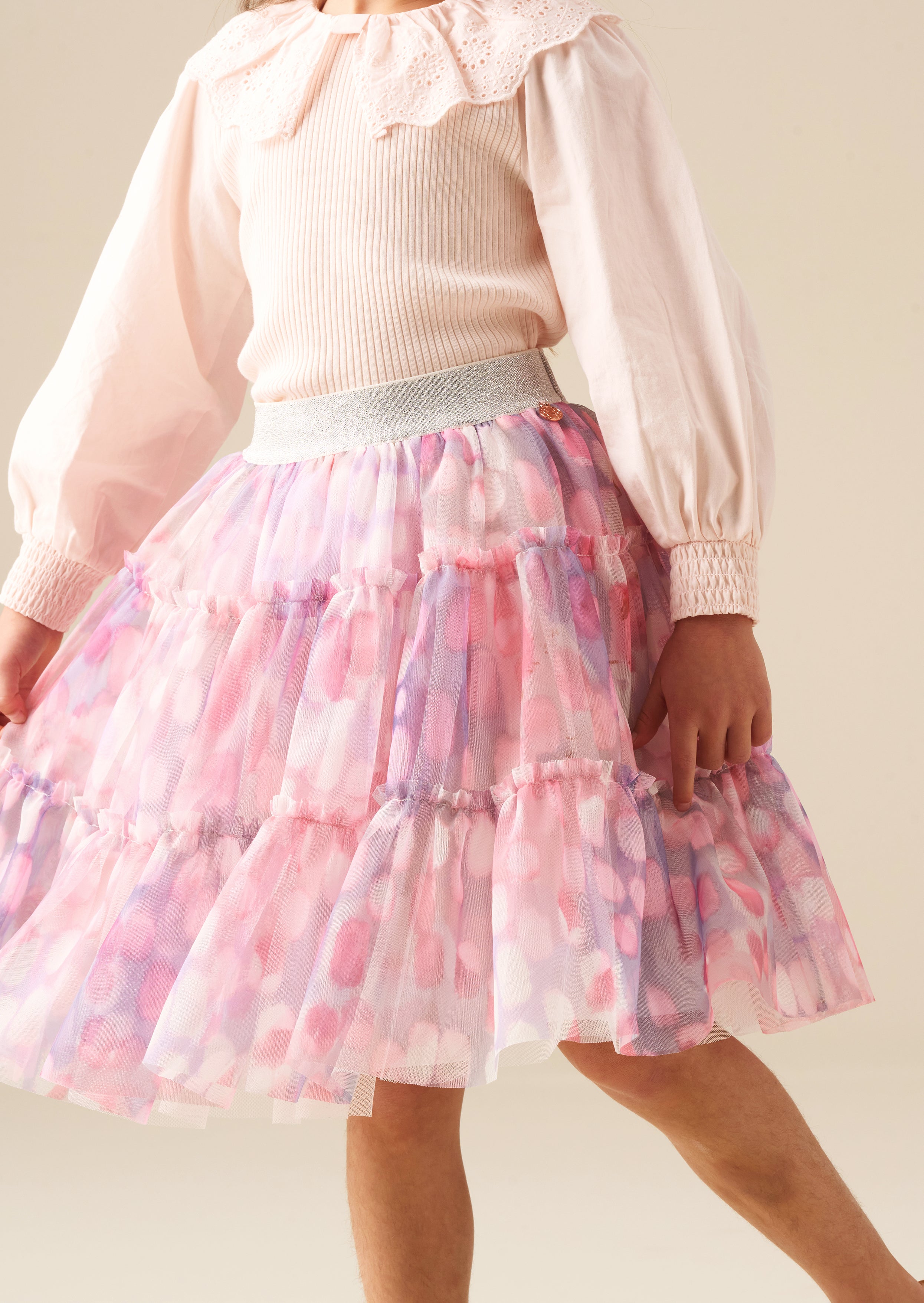 Cara Printed Mesh Skirt