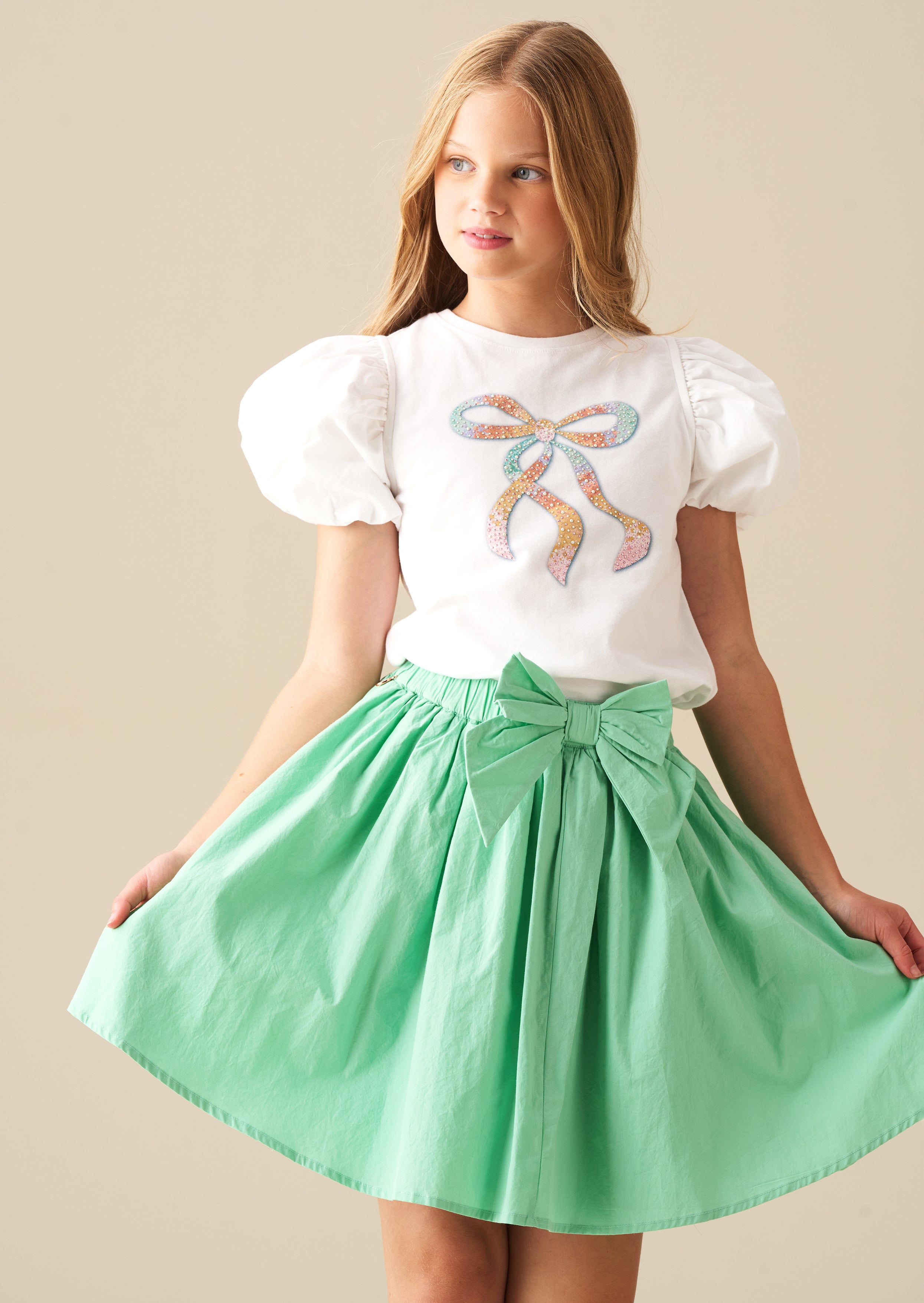 Roxie Bow Waist Skirt