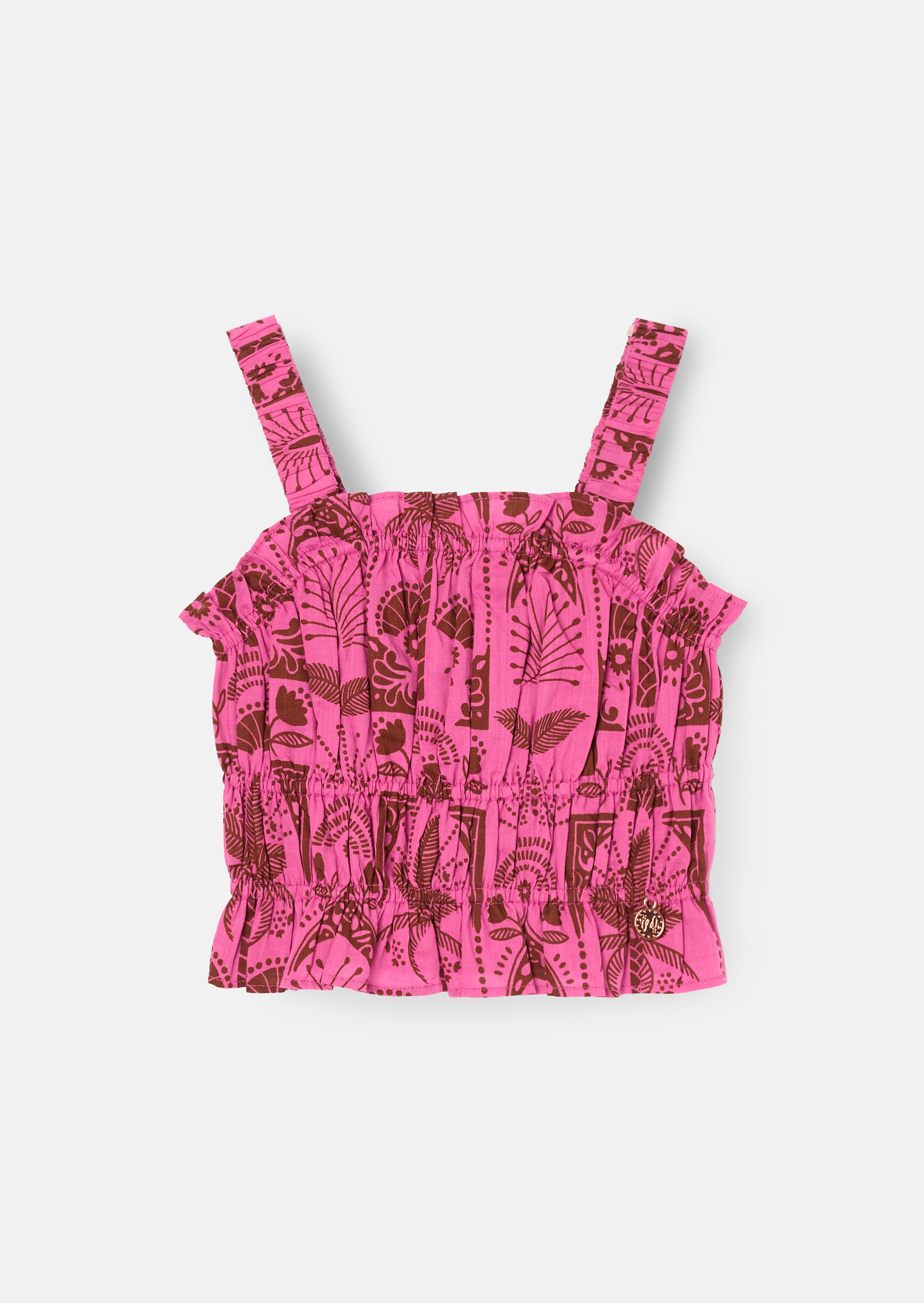 Top con stampa di palme Izzy