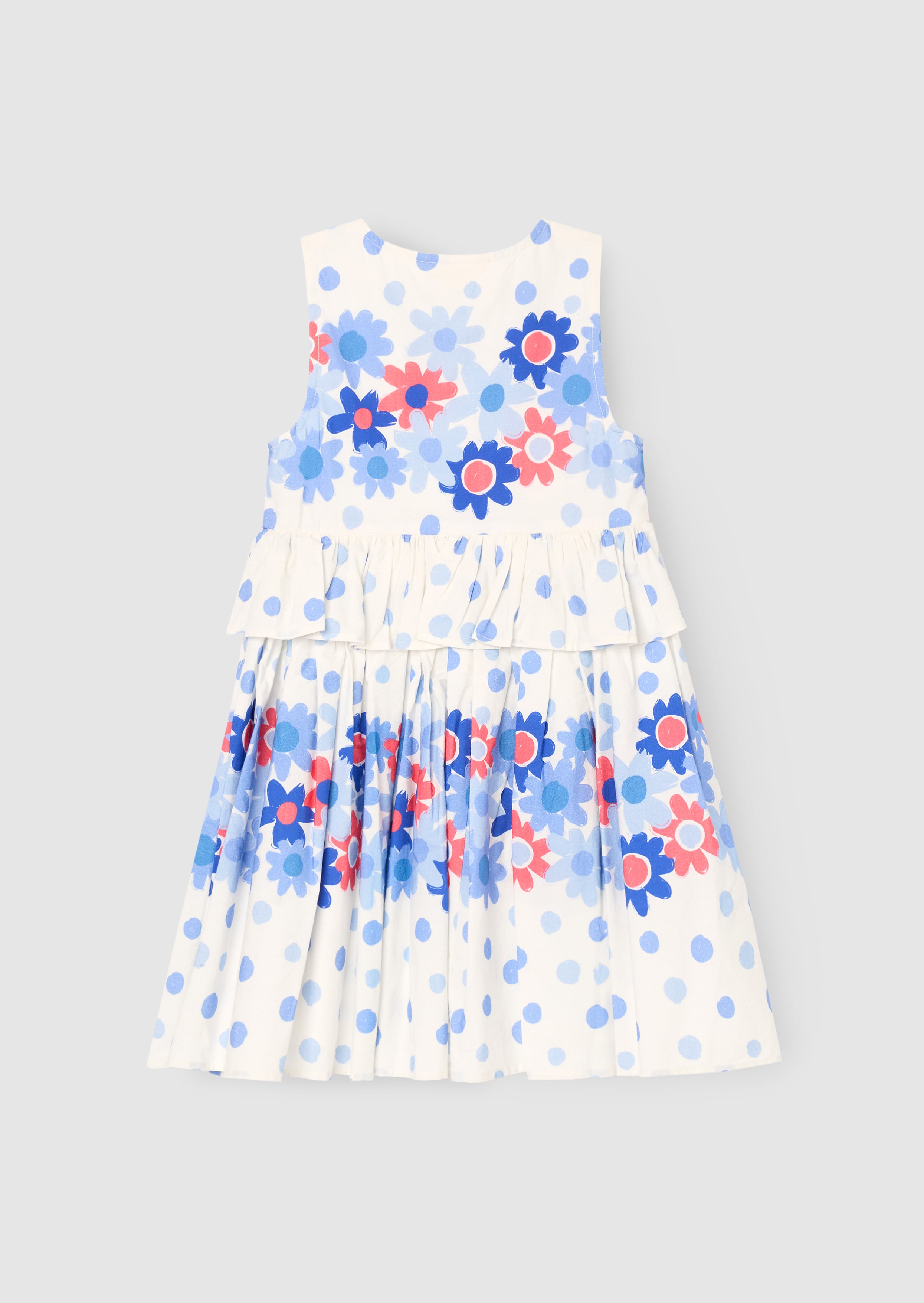 Anais Spot Floral Print Tie Detail Dress
