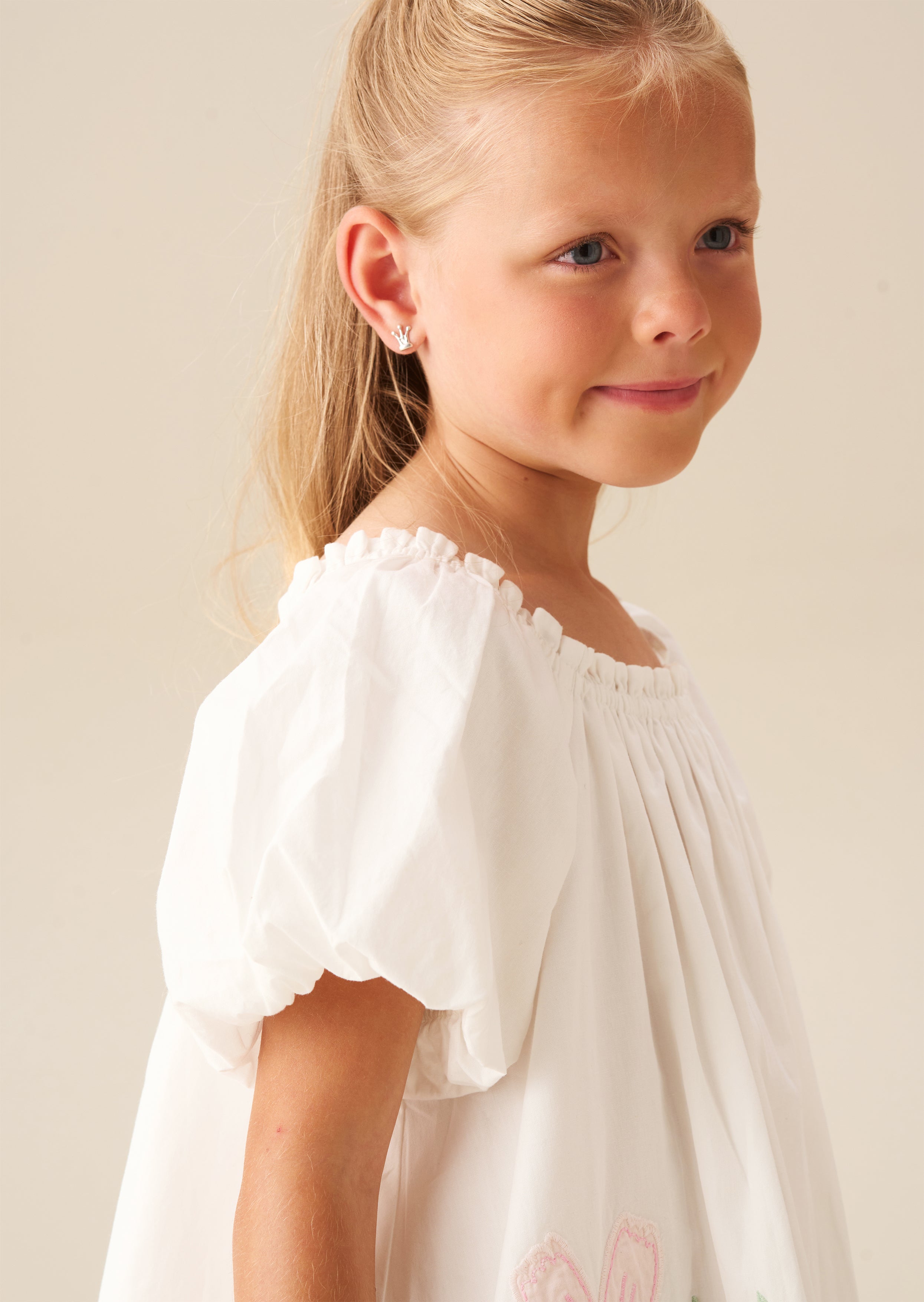 Coletta Puff Sleeve Swing Dress