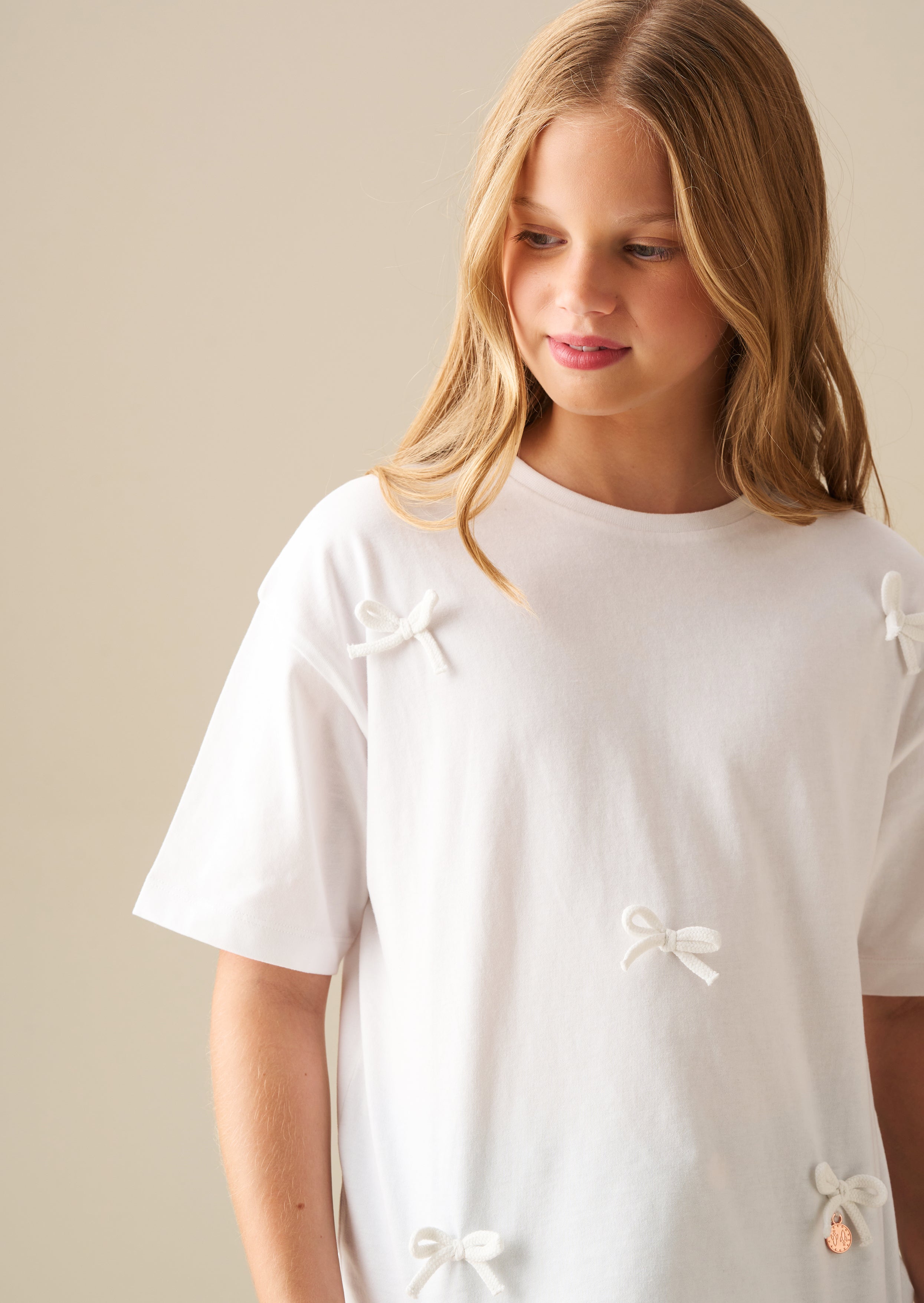 Girls Bow T-Shirt | Angel & Rocket