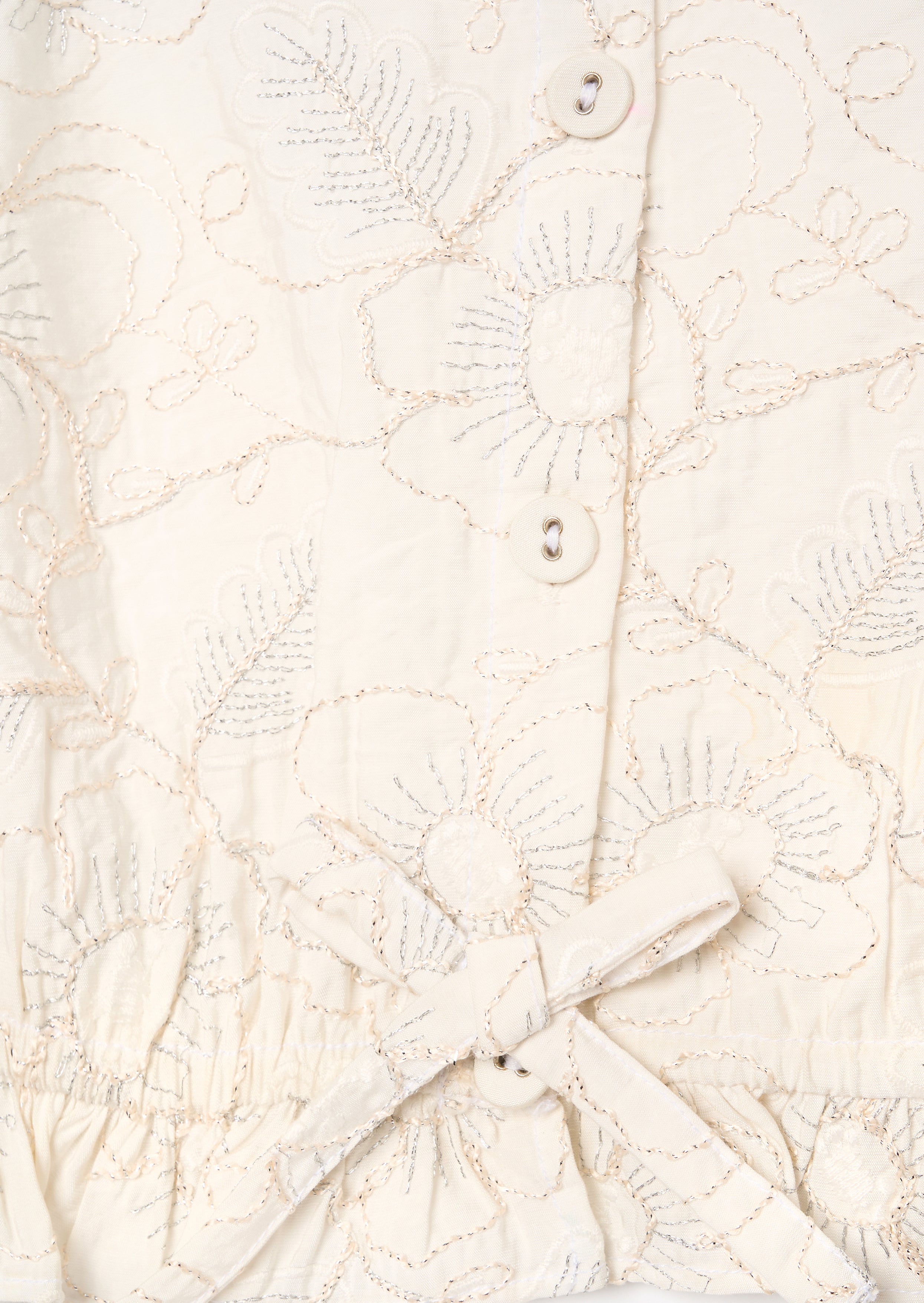 Aurora Floral Embroidered Waistcoat Top