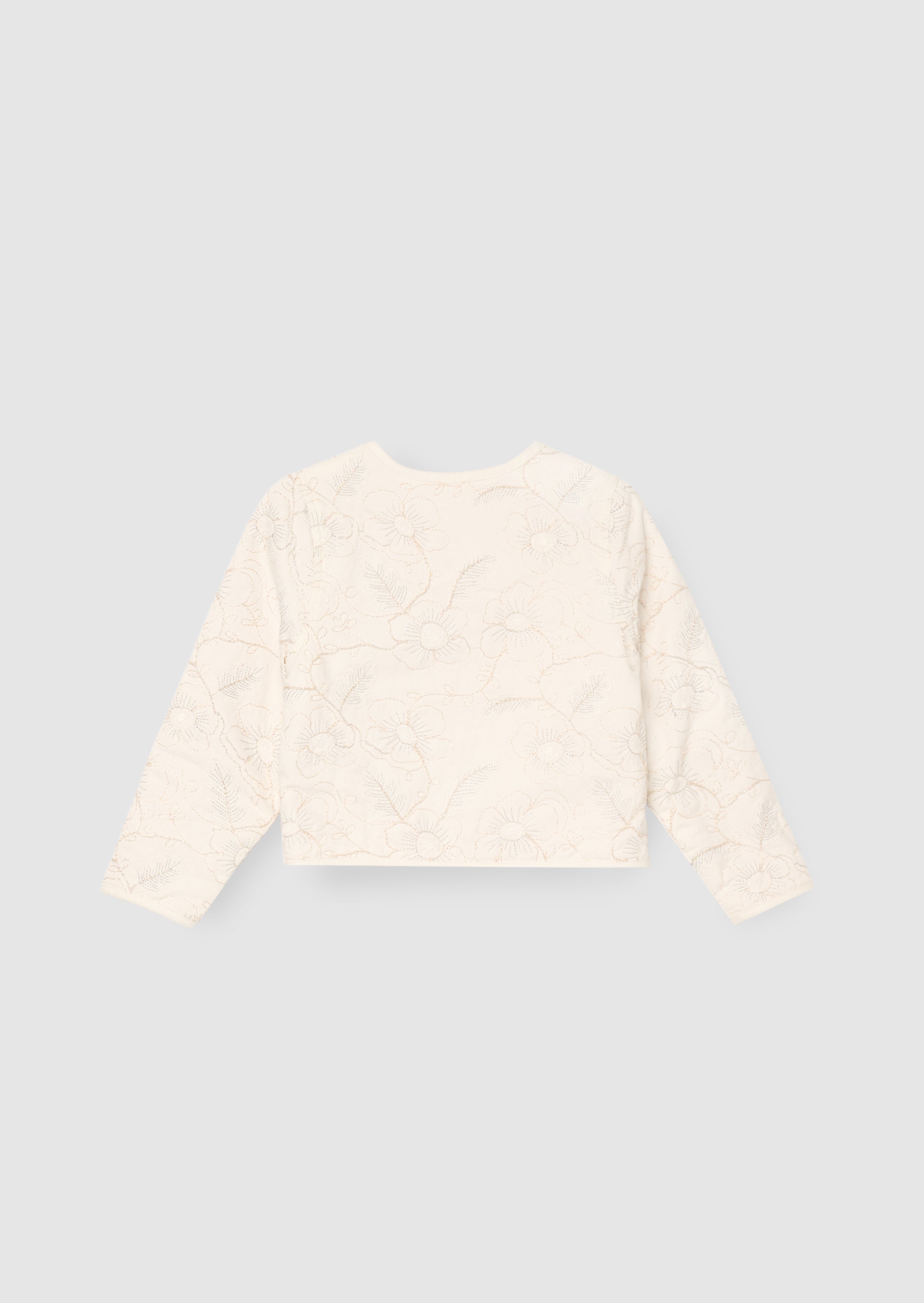 Aurora Embroidered Tie Front Jacket