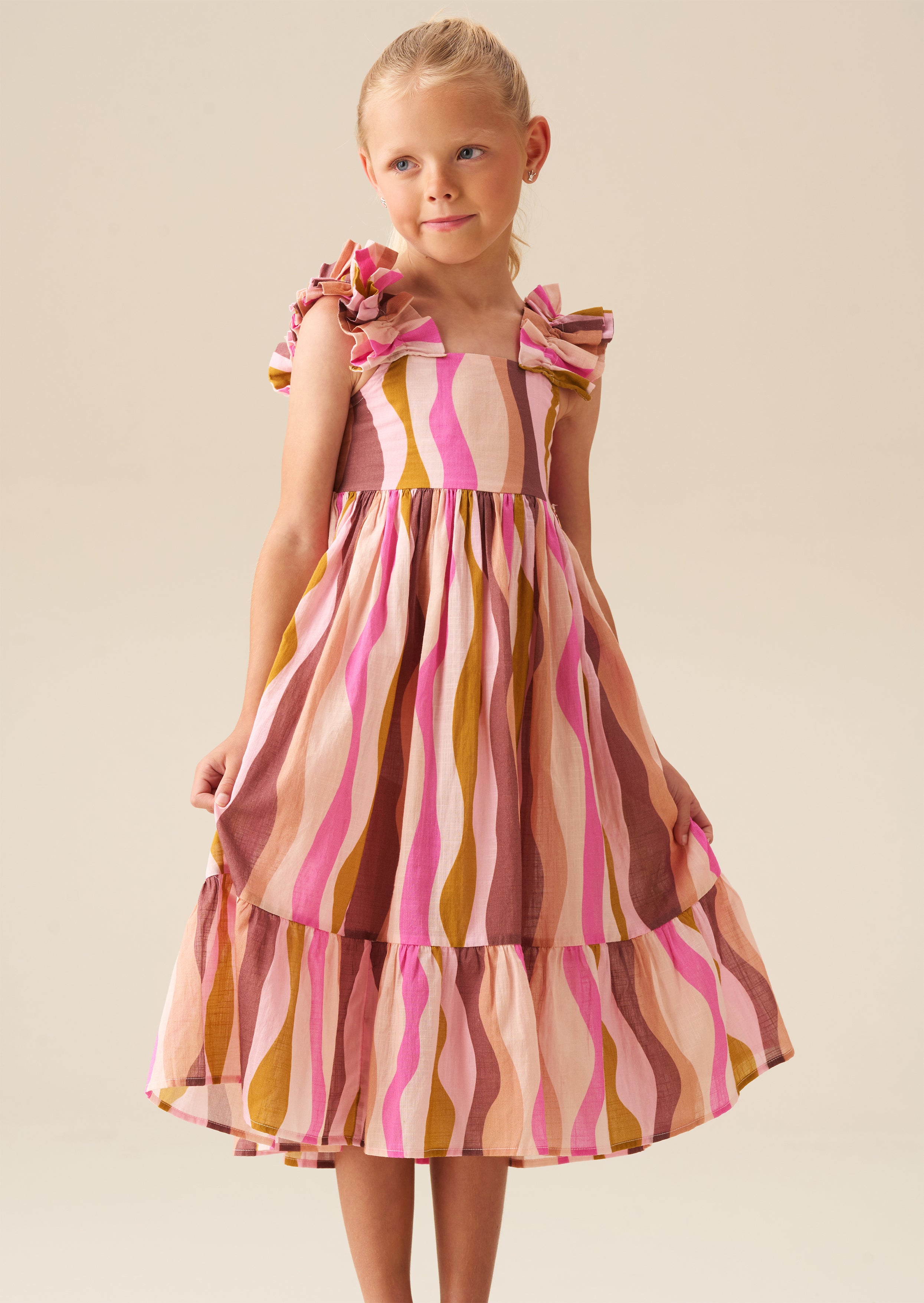 Marley Wave Print Maxi Dress