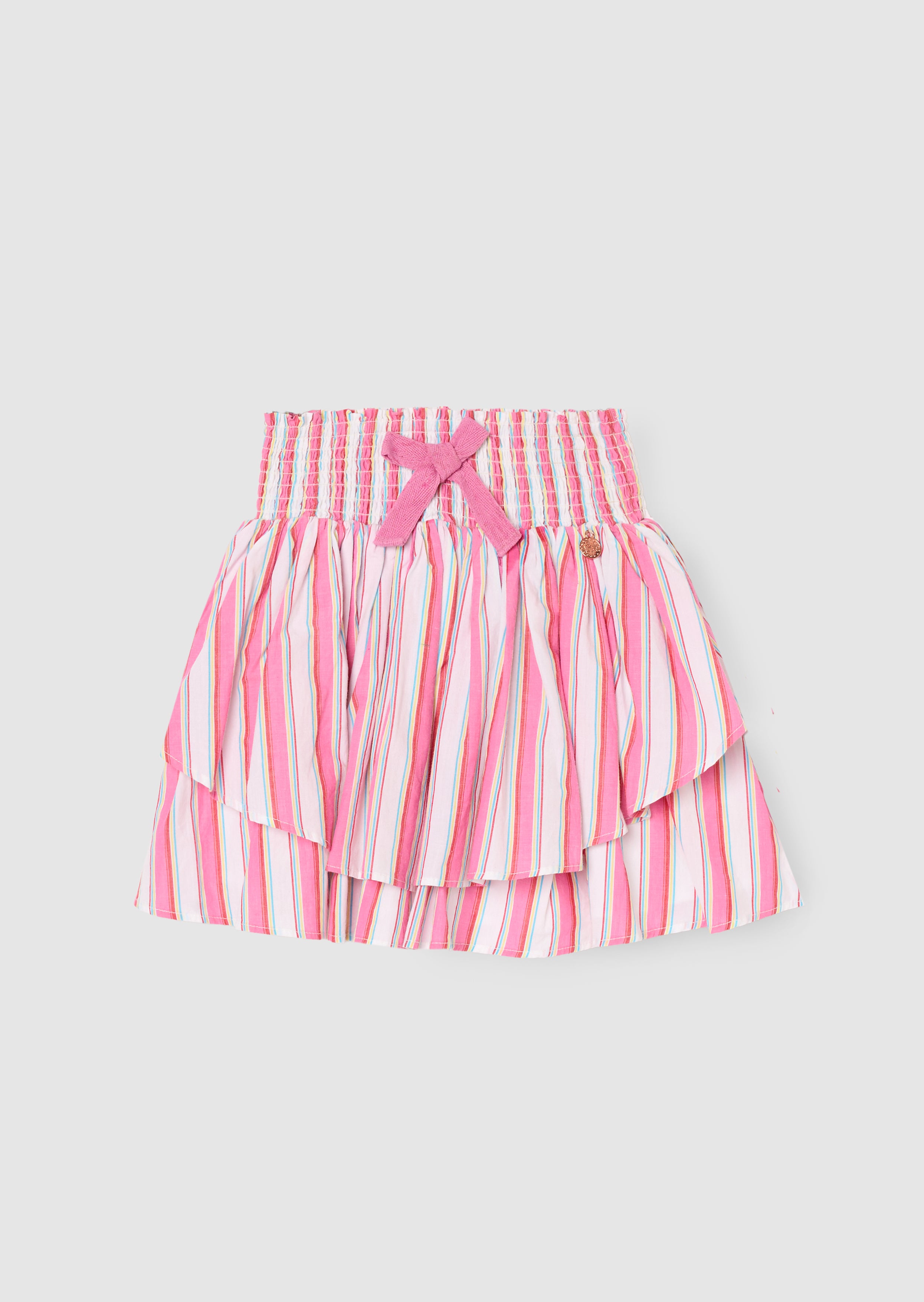 Mini spódnica Tammy Stripe z marszczoną talią