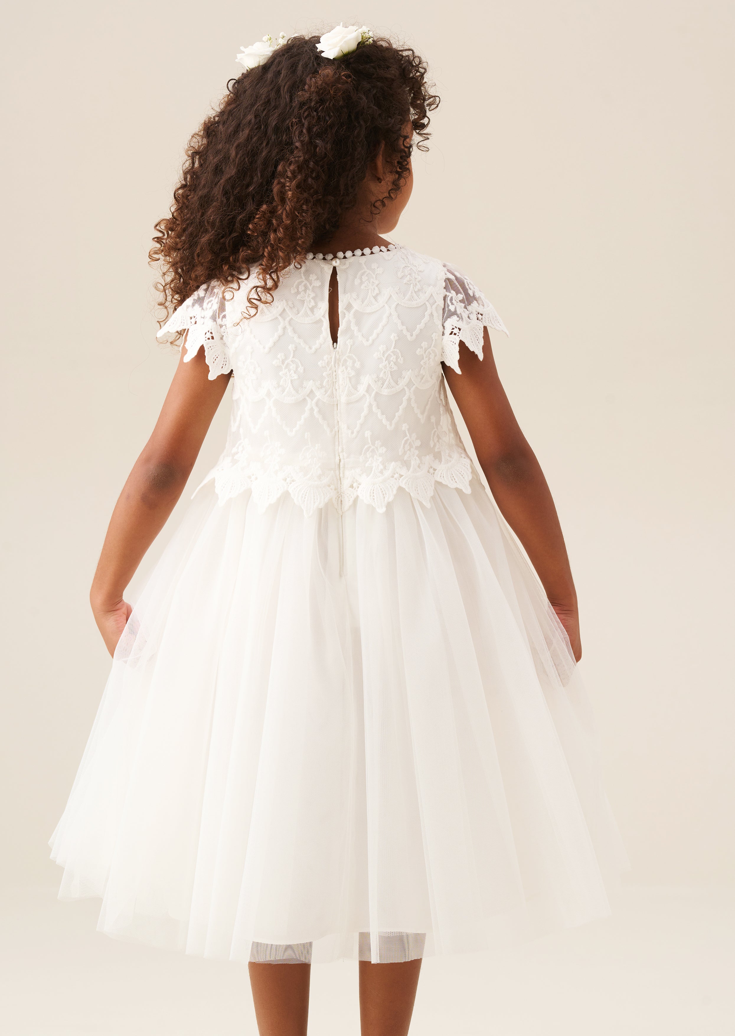 Lucy Lace Ivory Dress
