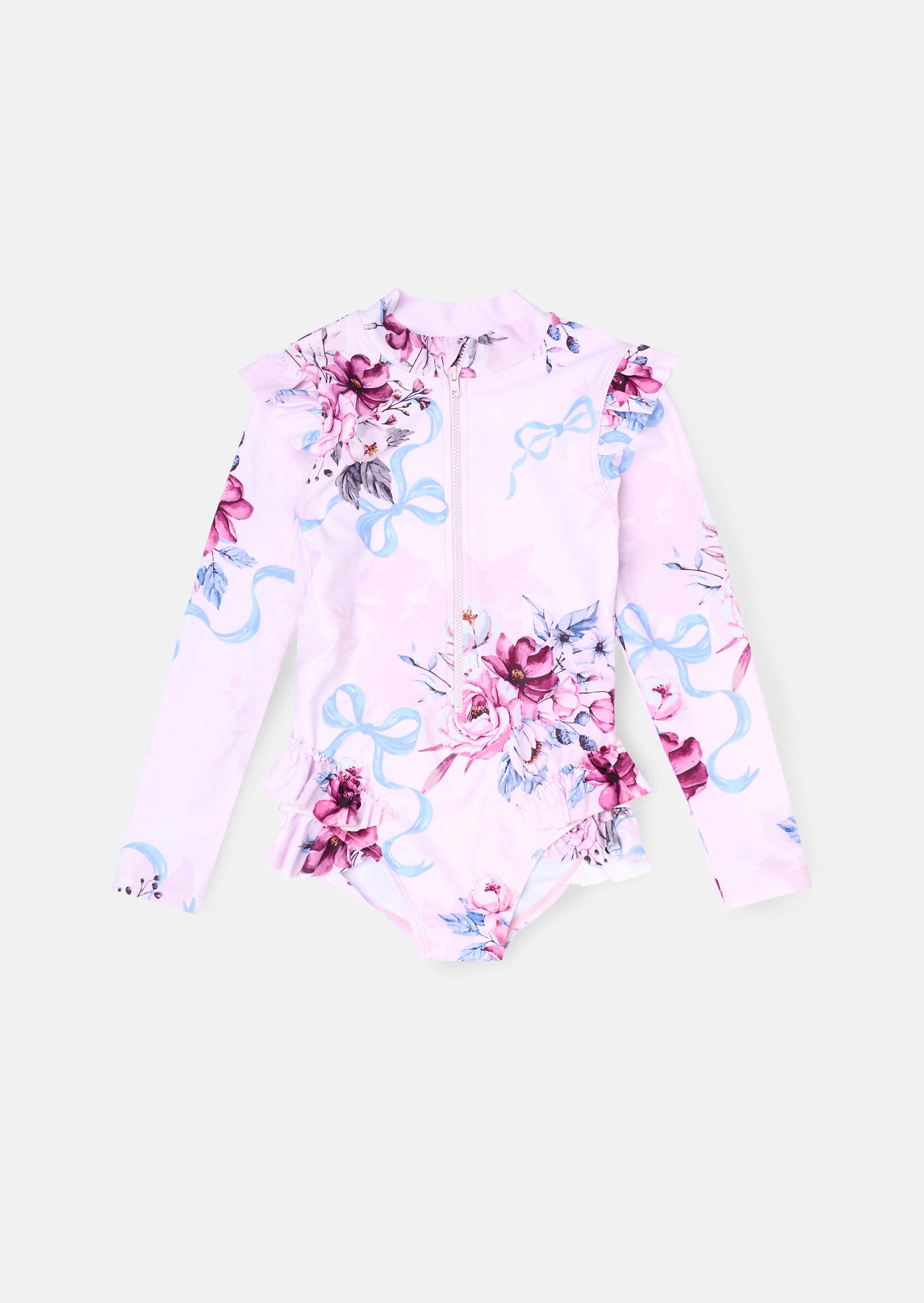 Pearl Floral Sunsafe Long Sleeve Swimsuit