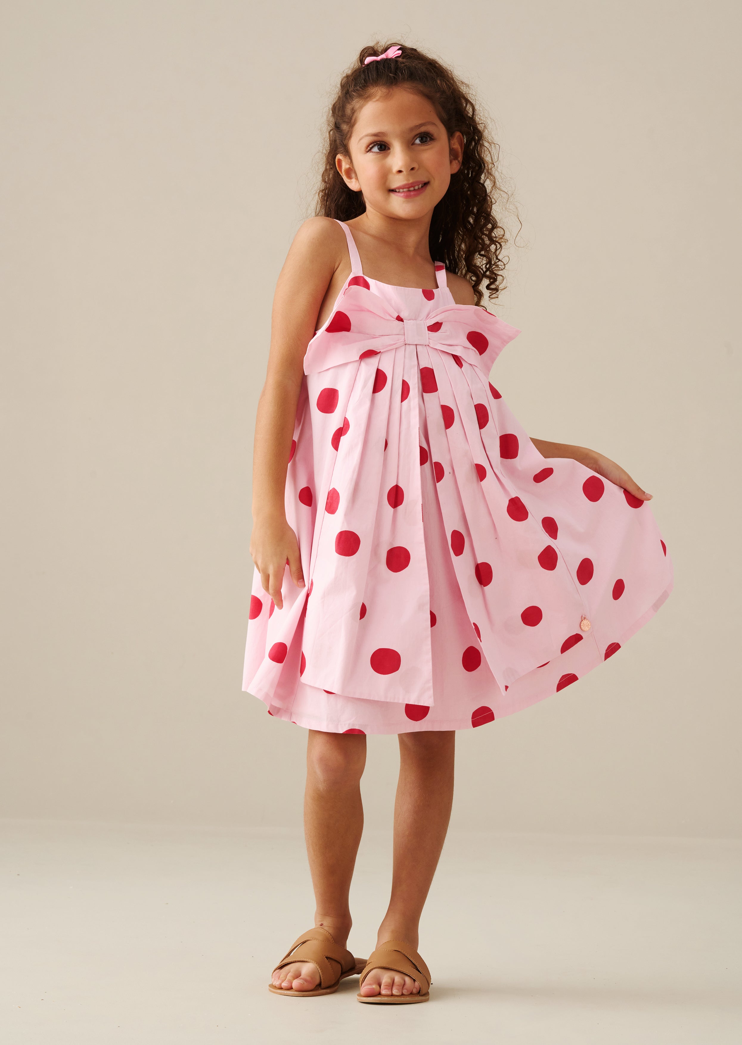 Libby Spot Bow Dress
