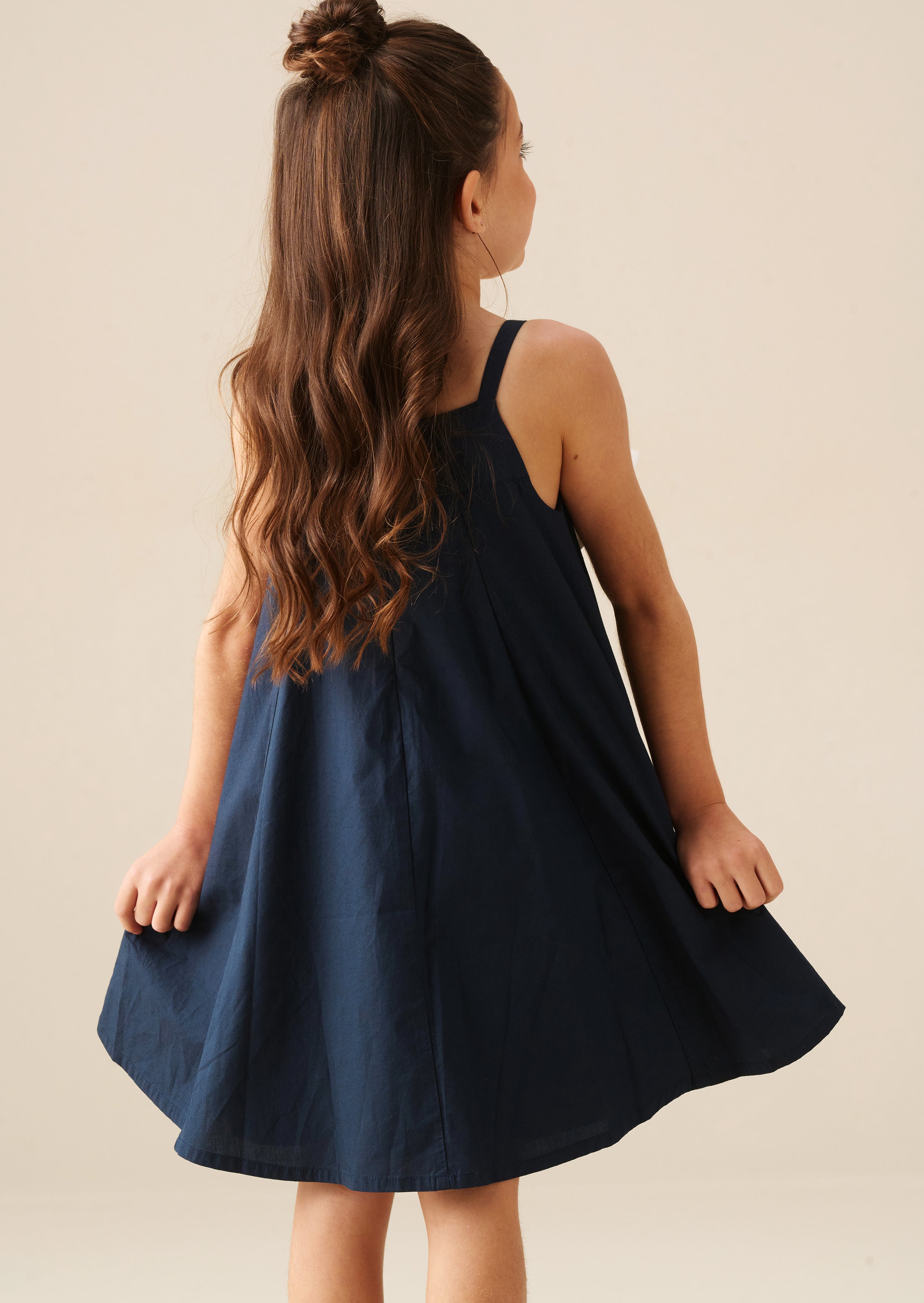 Libby Navy Bow Front Dress