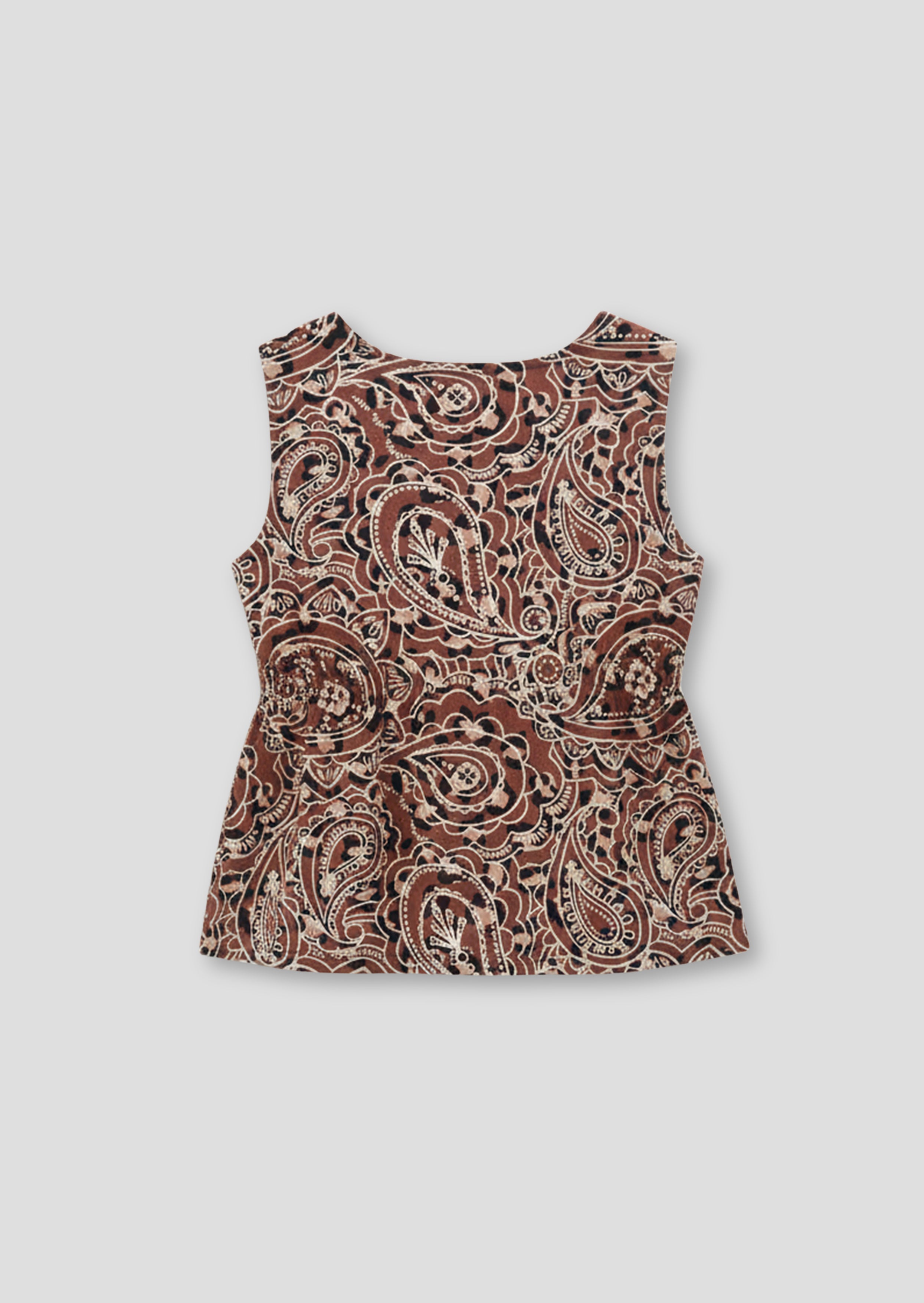 Livvy Leopard Peplum Top