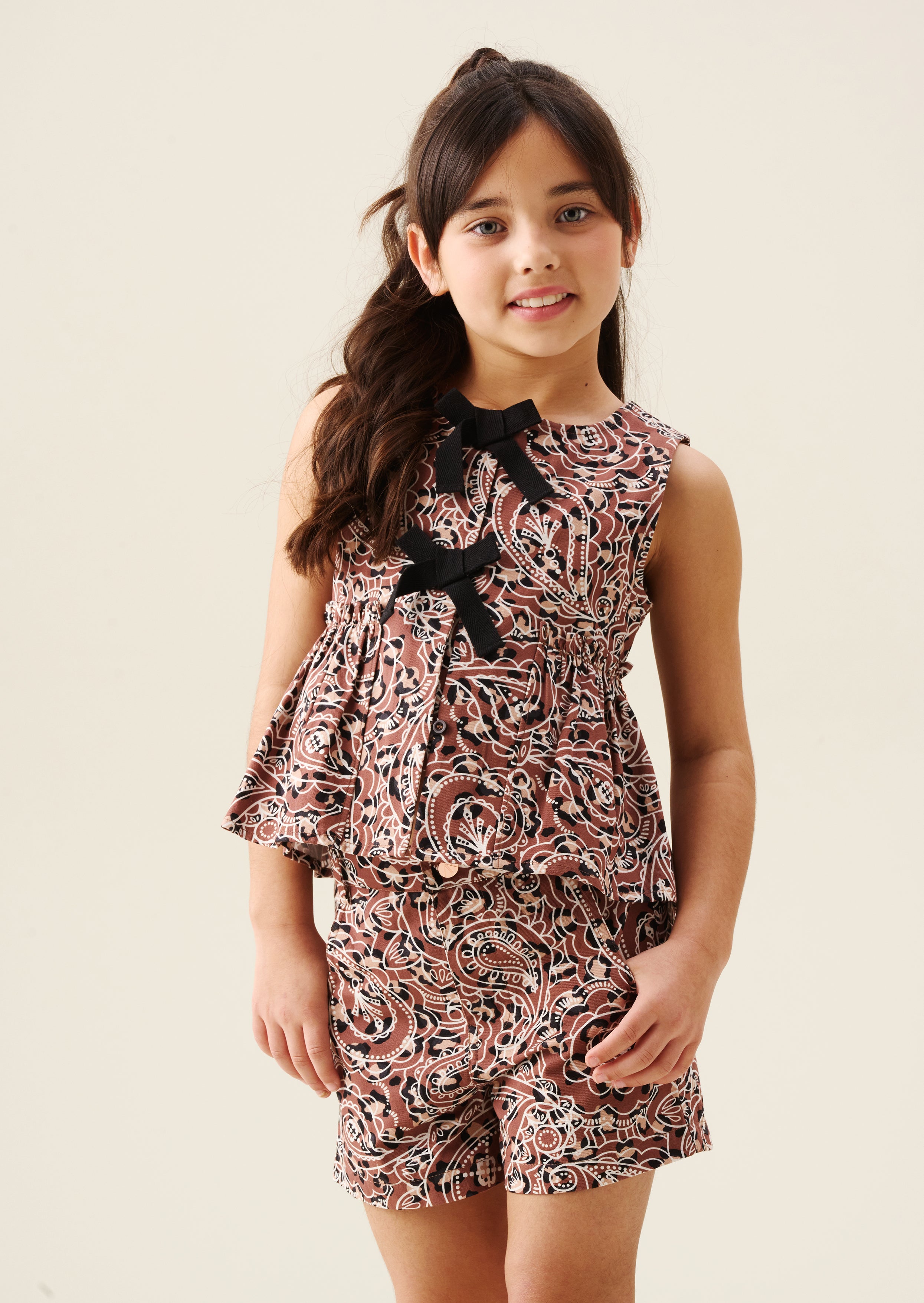 Livvy Leopard Peplum Top