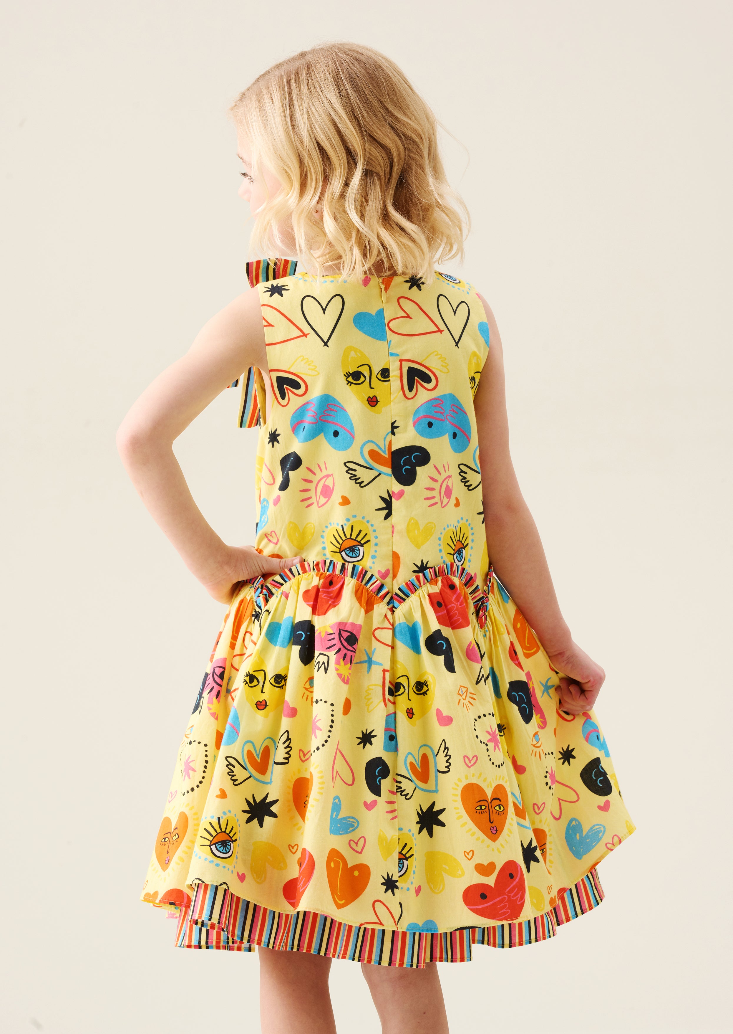 Abito con stampa a cuore Quinn