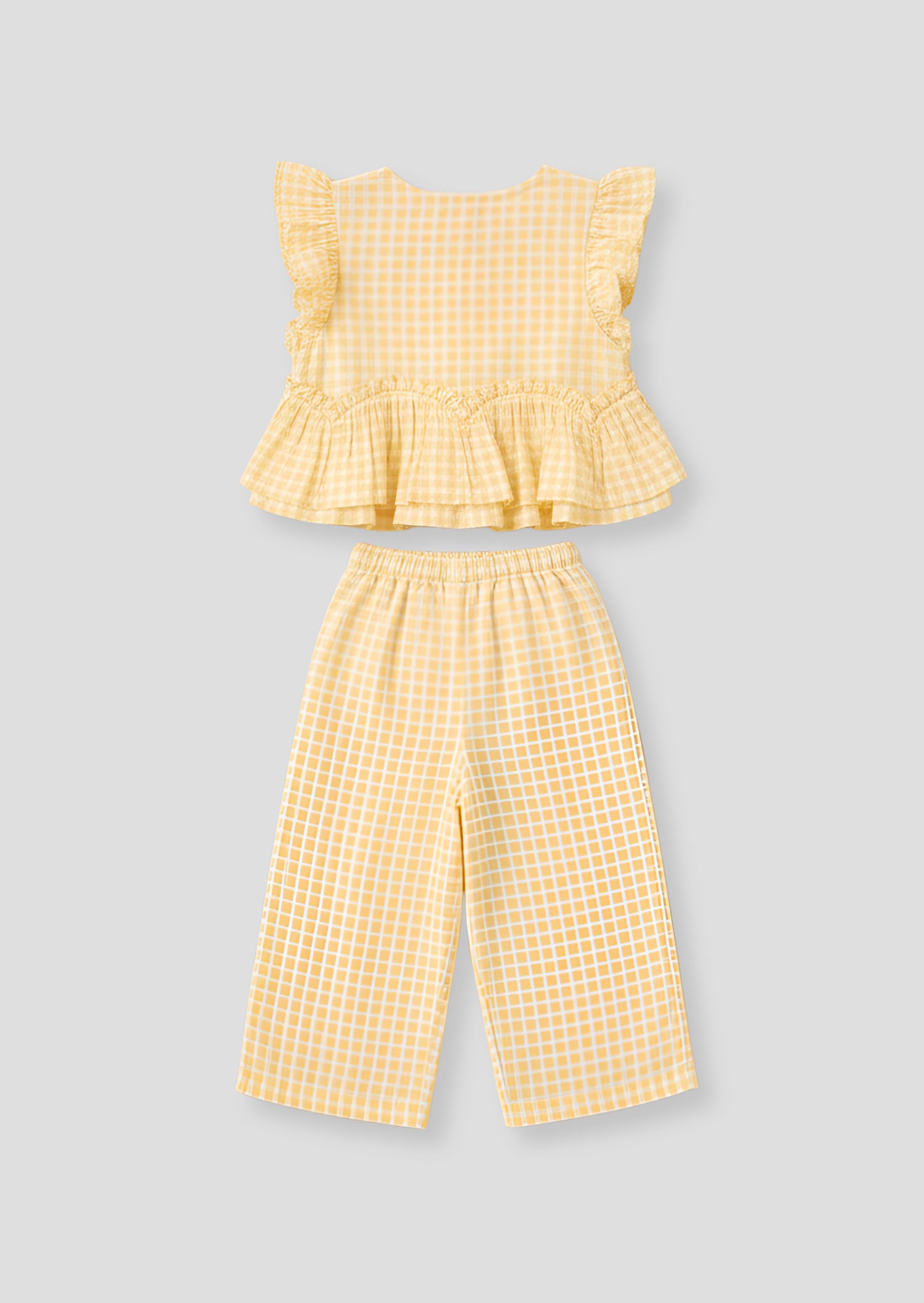 Conjunto Lottie de blusa de cuadros vichy y pantalones cortos