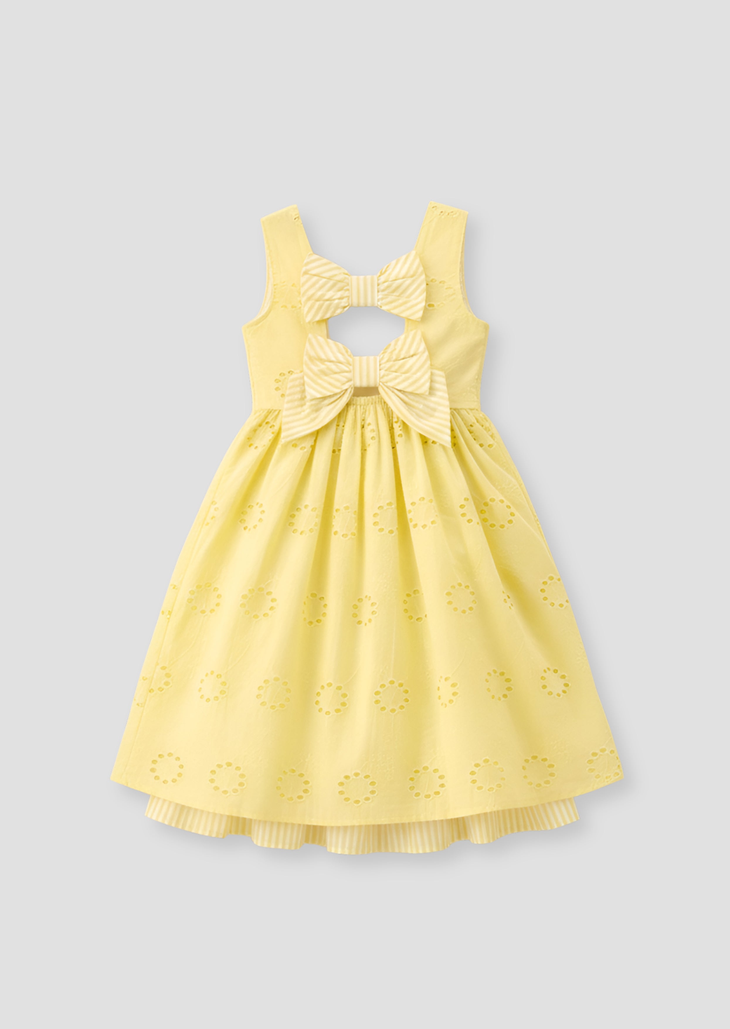 Natalie Broderie Bow Back Dress