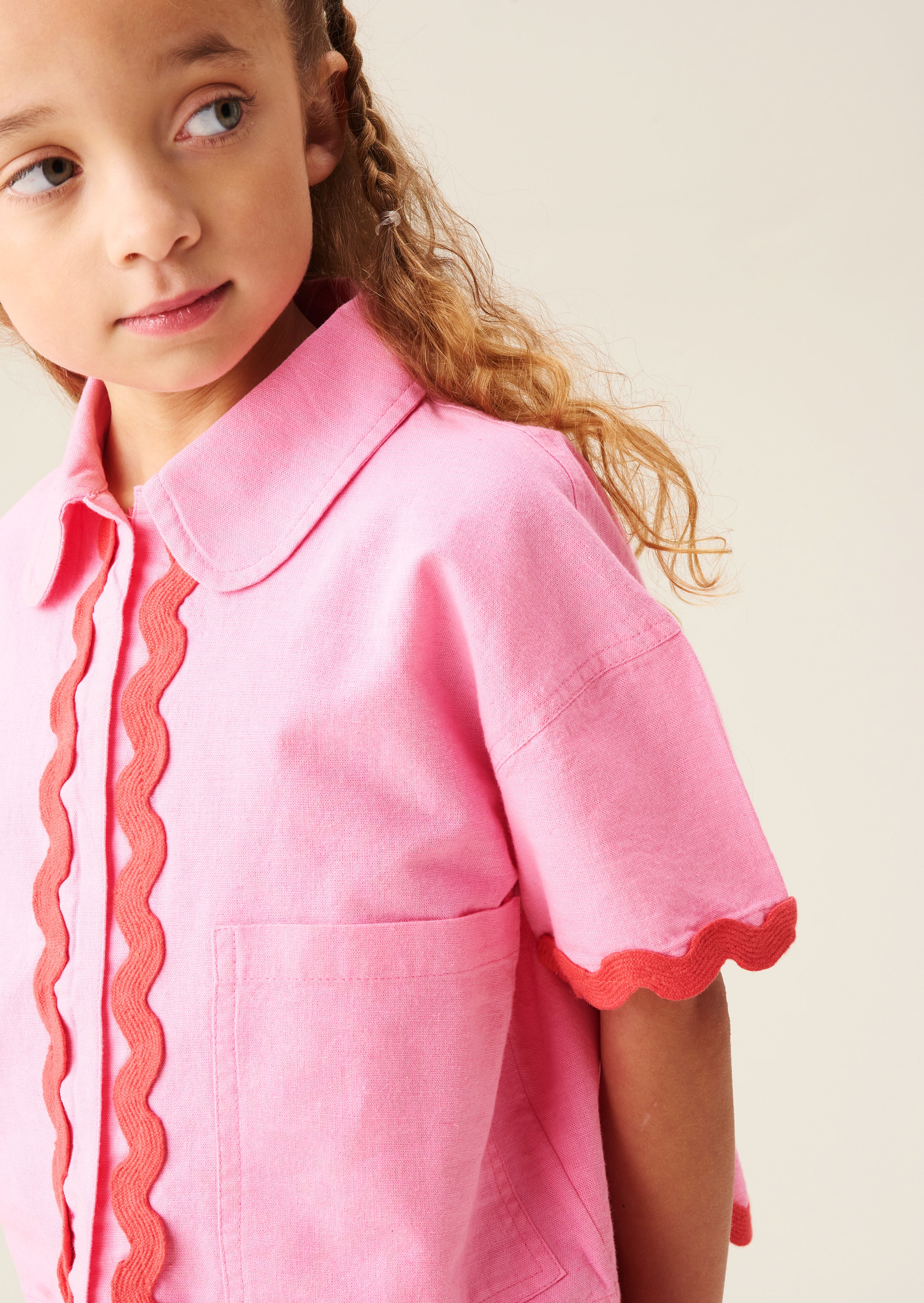 Brooke Zackenlitze Kurz- und Hemdset