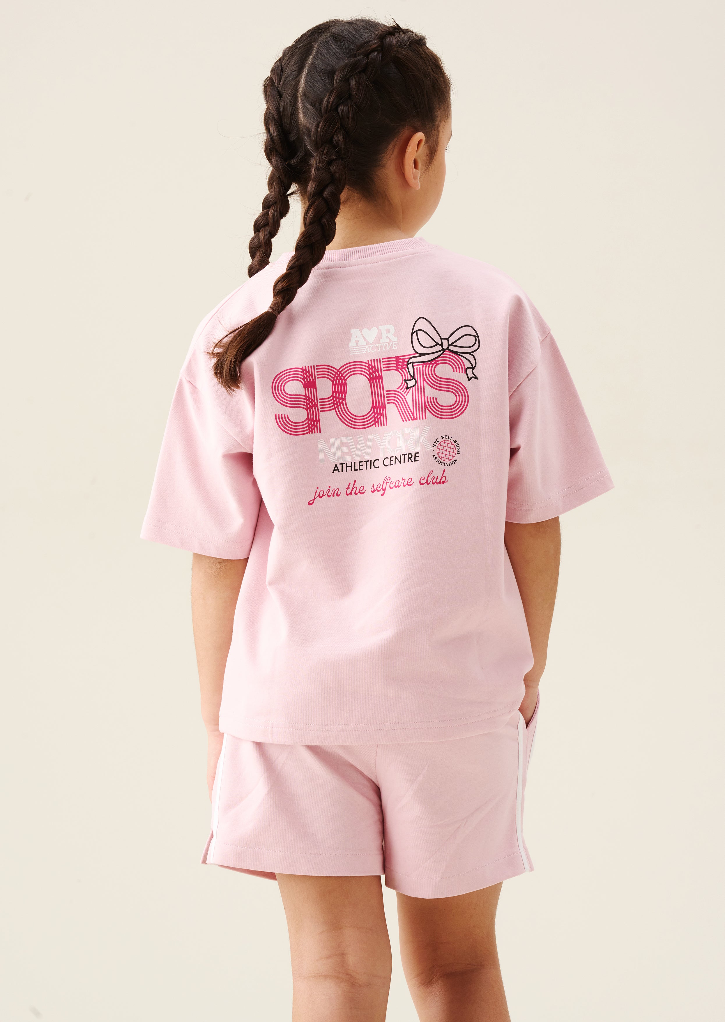 Romy Pink Boxy Short Sleeve Sweat
