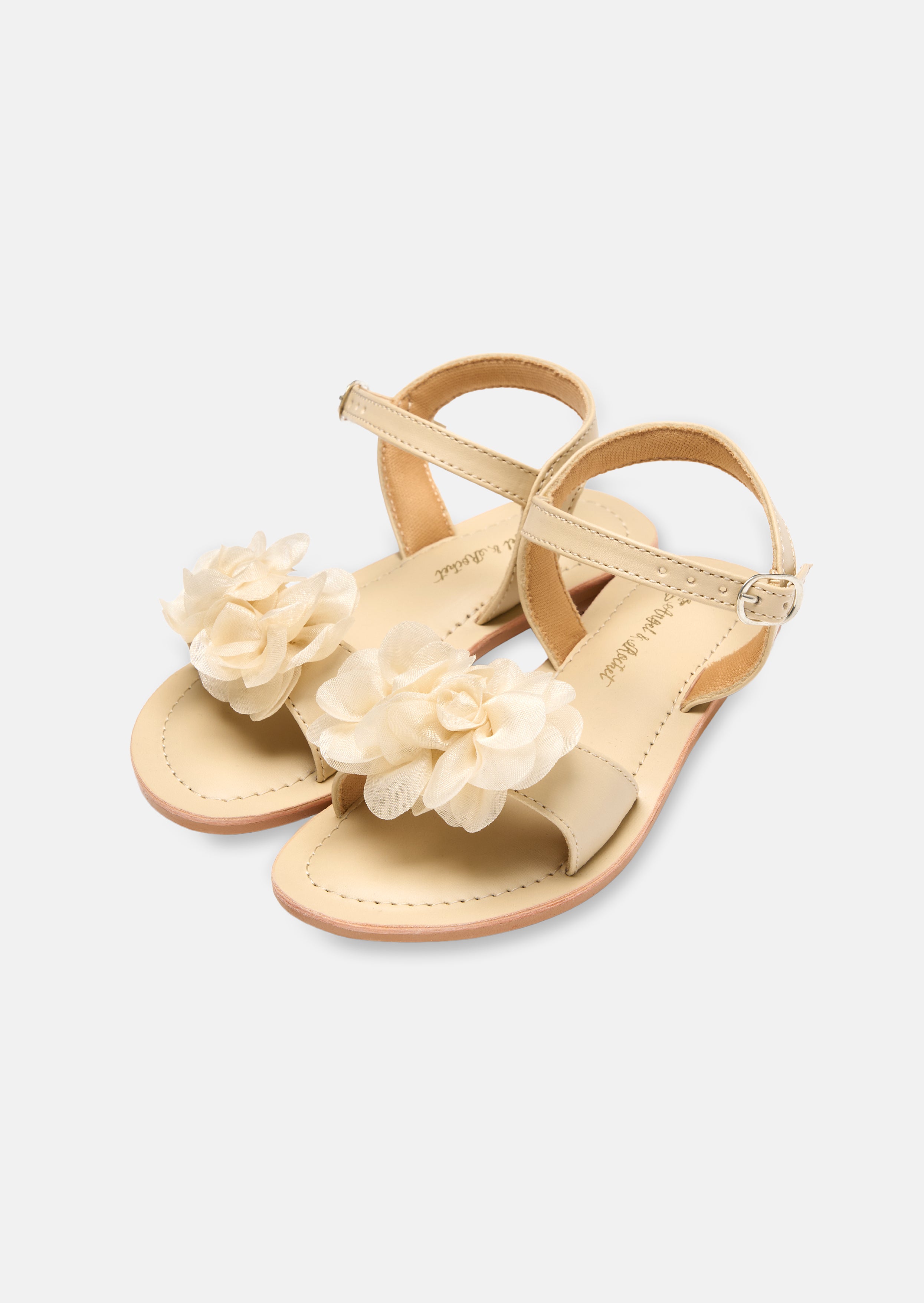 Savannah Cream Flower Sandals
