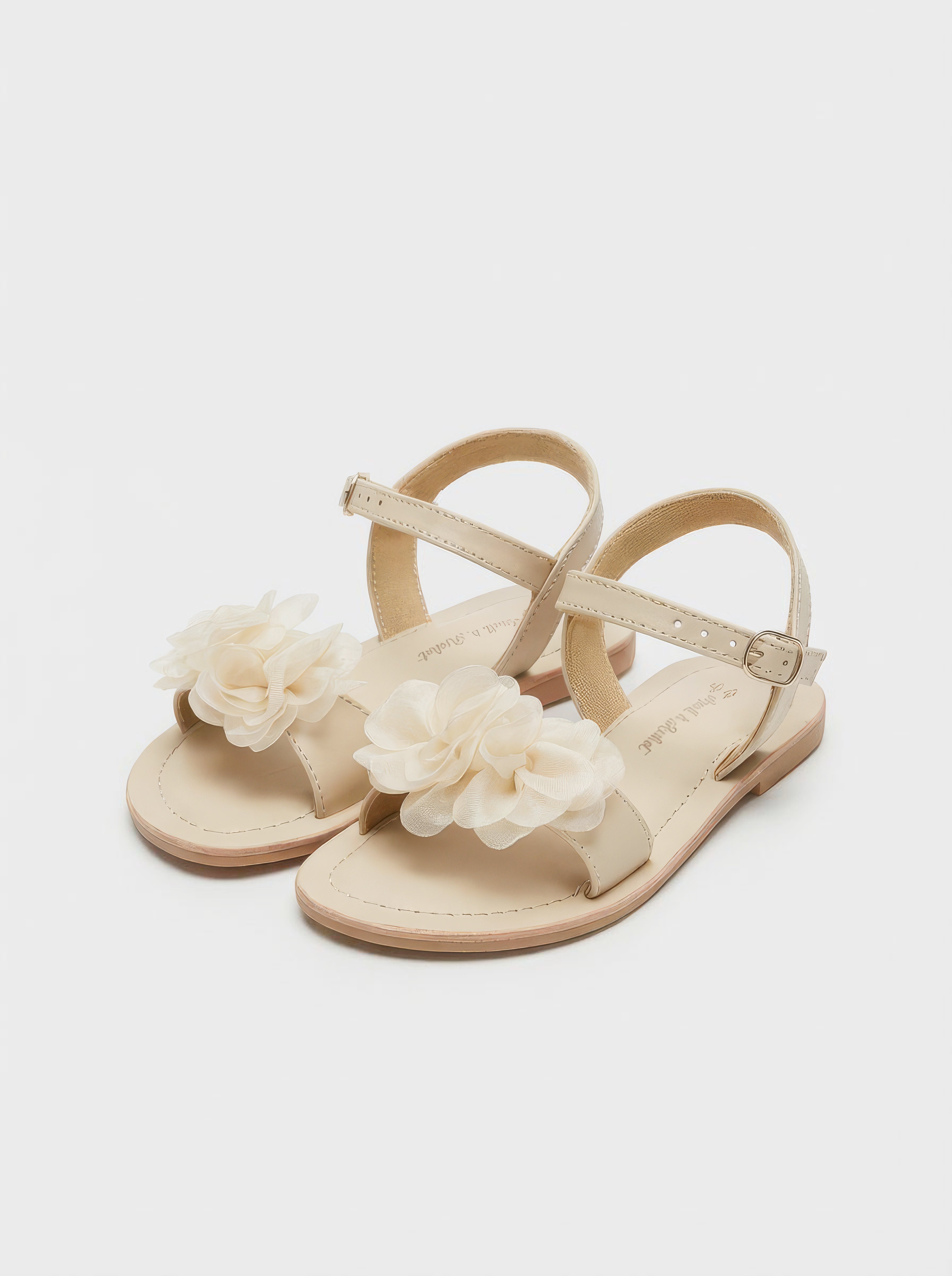 Savannah Cream Flower Sandals
