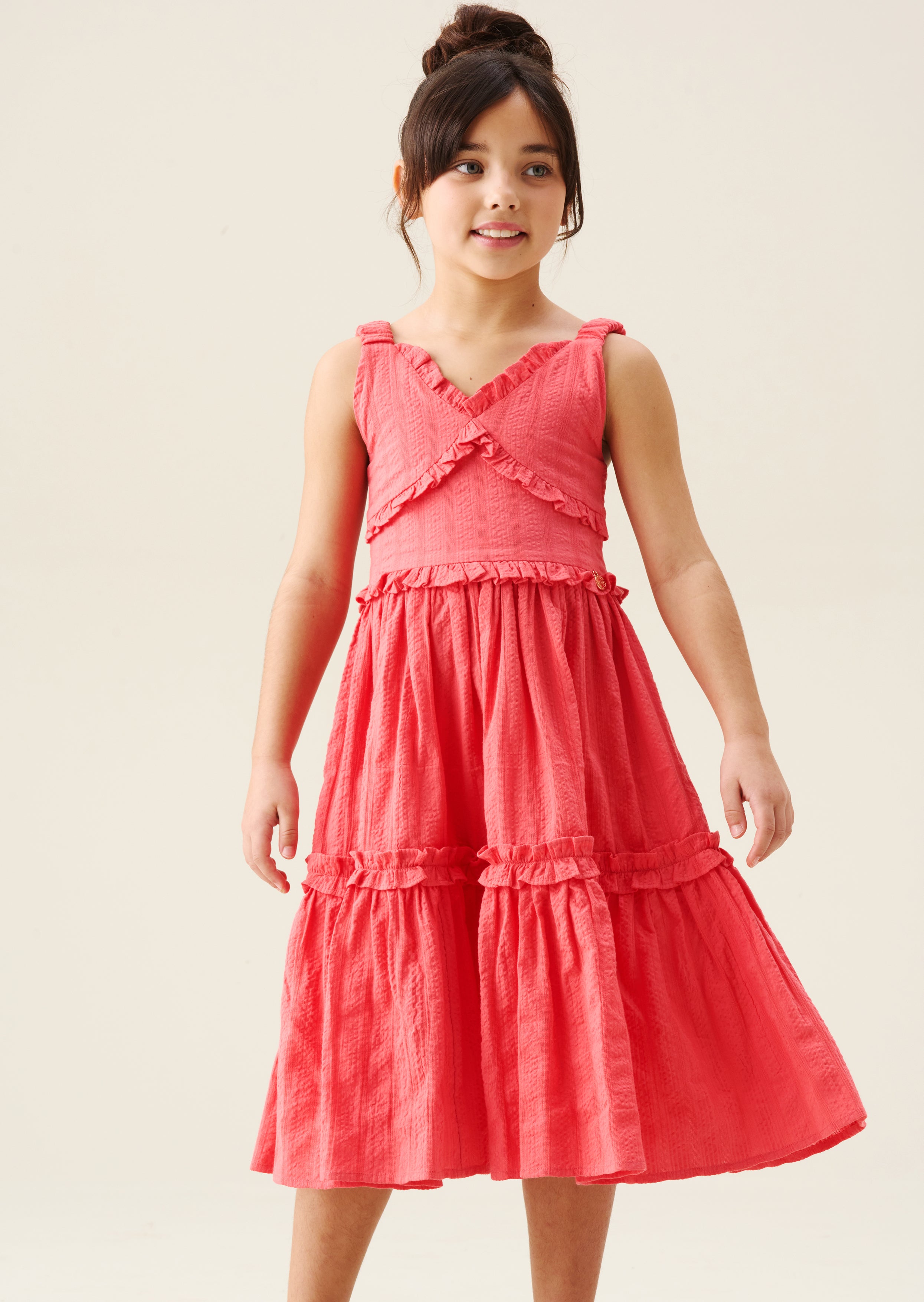 Abito a balze con volant Marie Coral