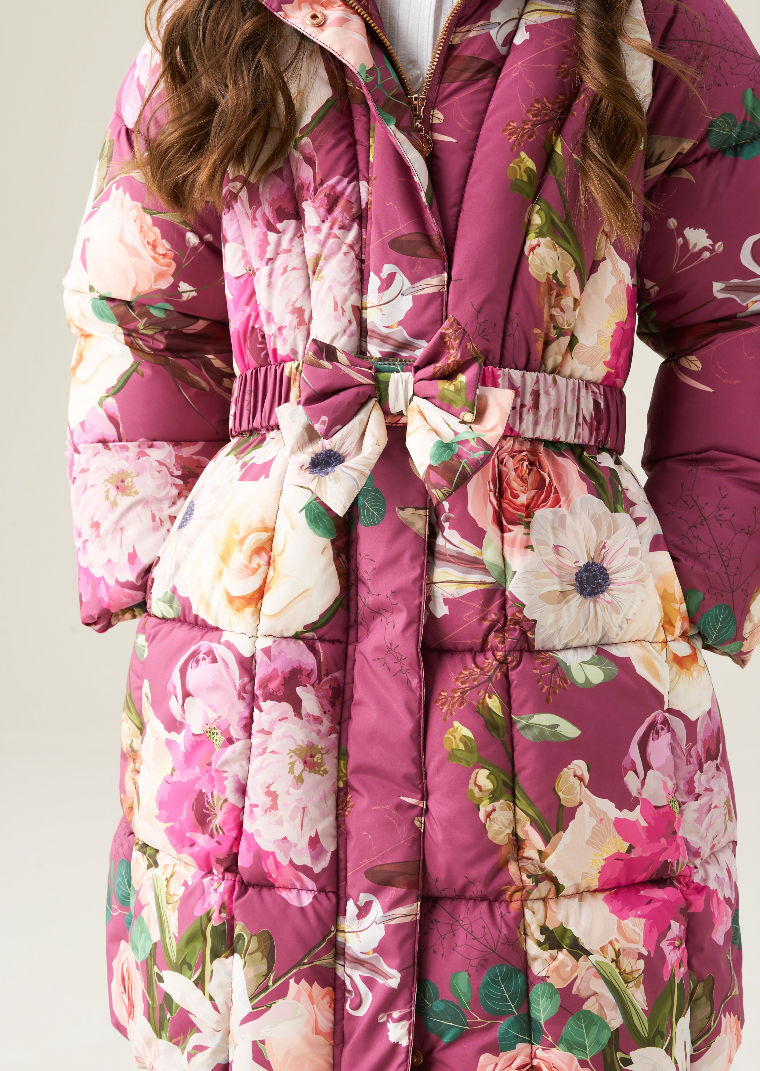 Cappotto con cintura a fiocco Esme