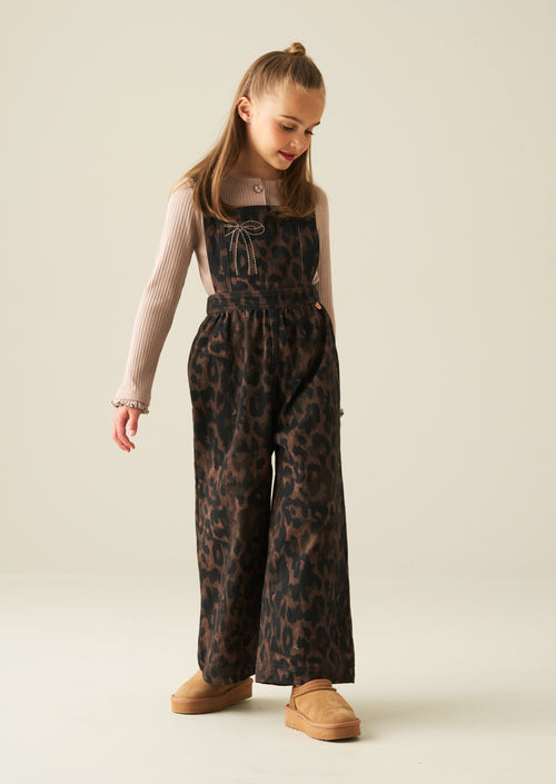 Josie Leopard Dungaree
