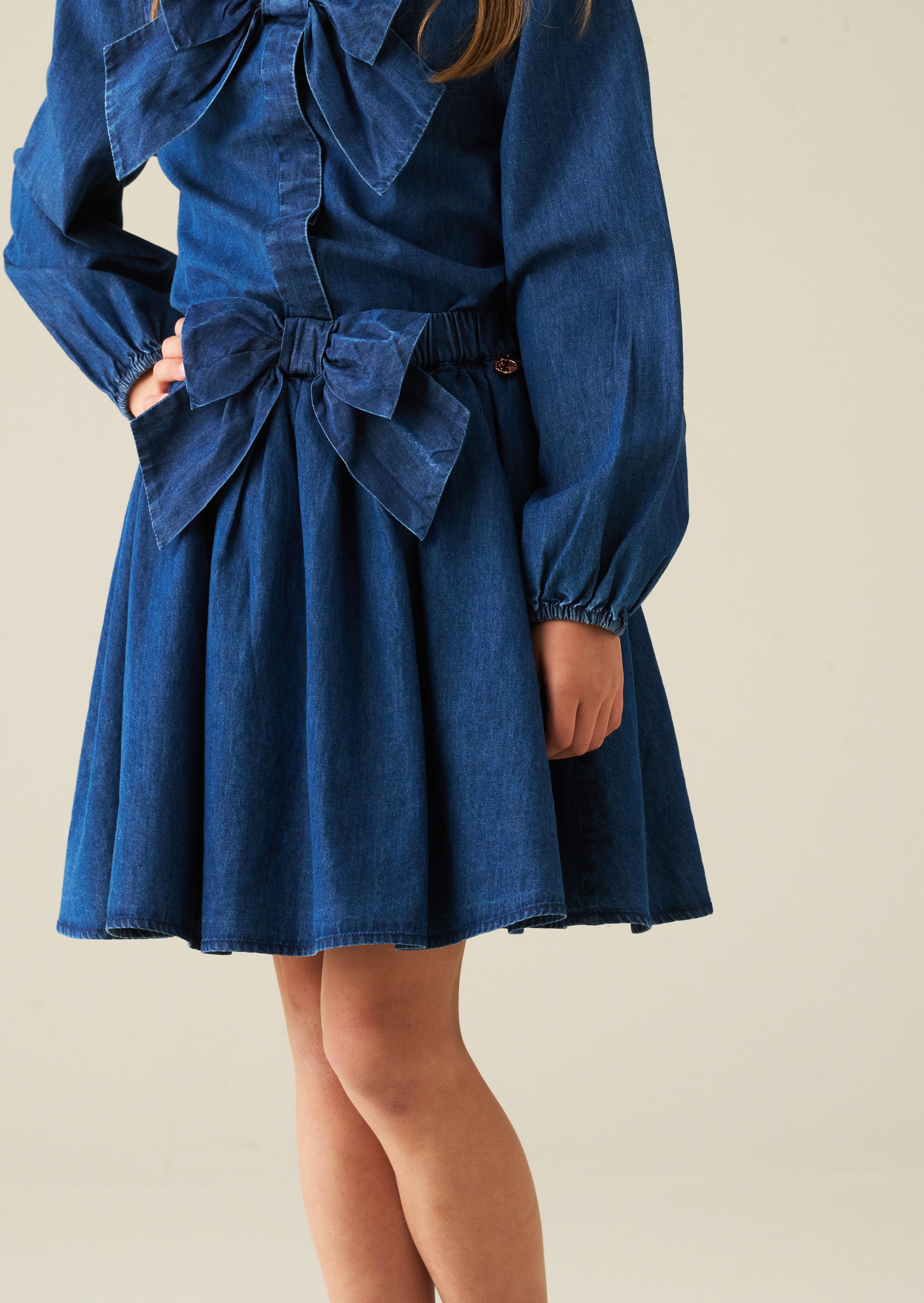 Spódnica Annie Denim z kokardą