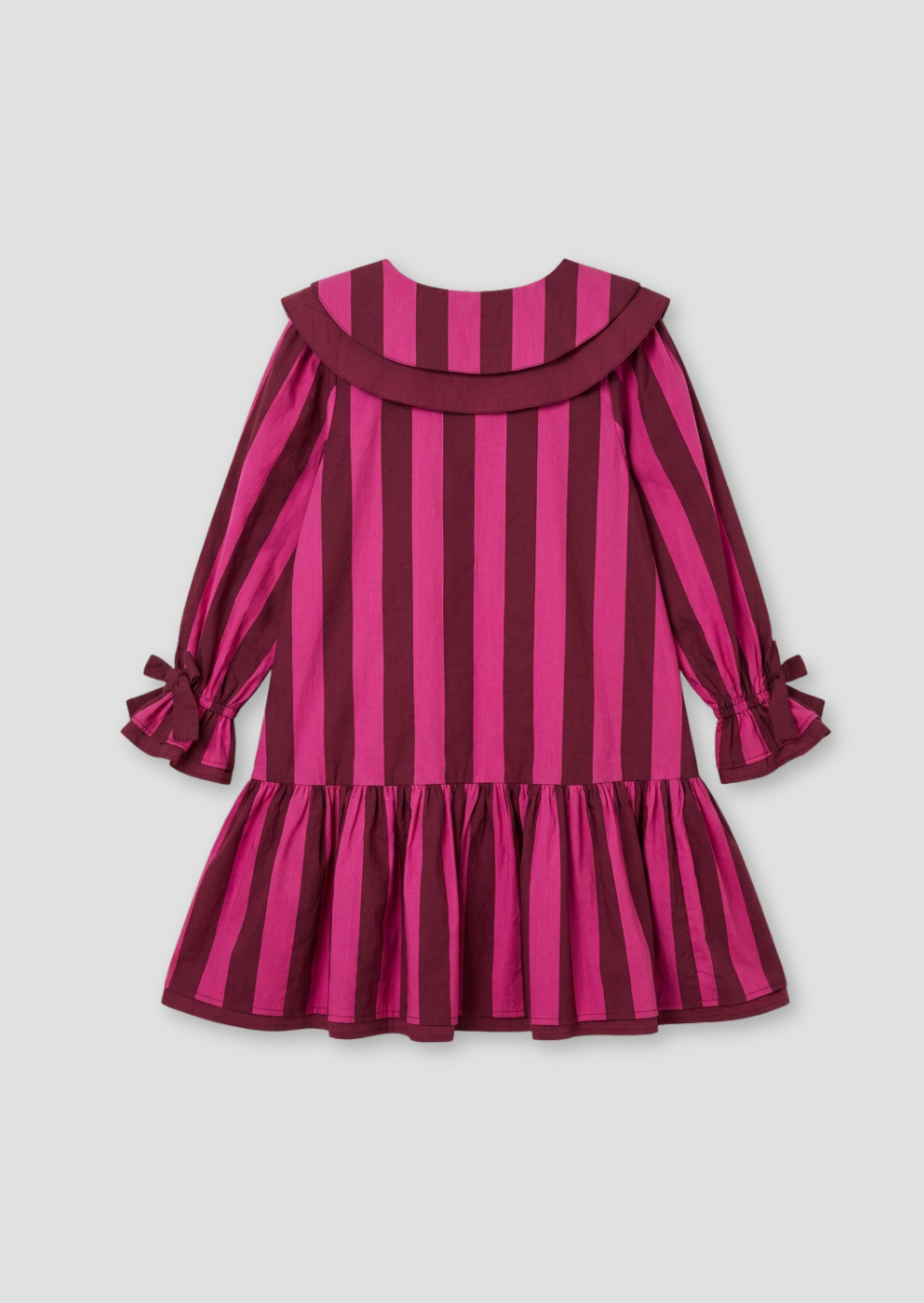 Frankie Stripe Double Collar Dress
