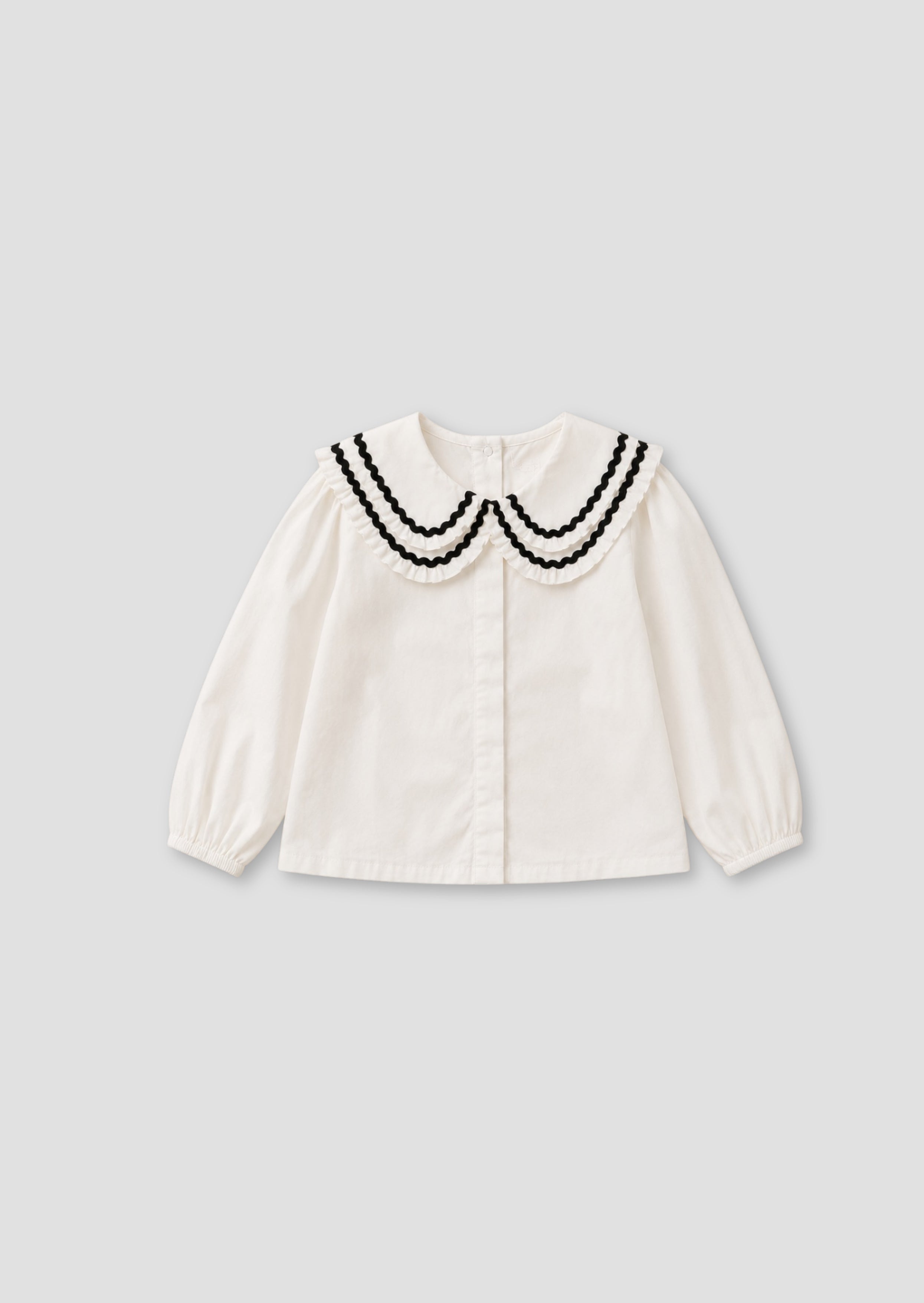 Lola Double Collar Ric Rac Trim Blouse