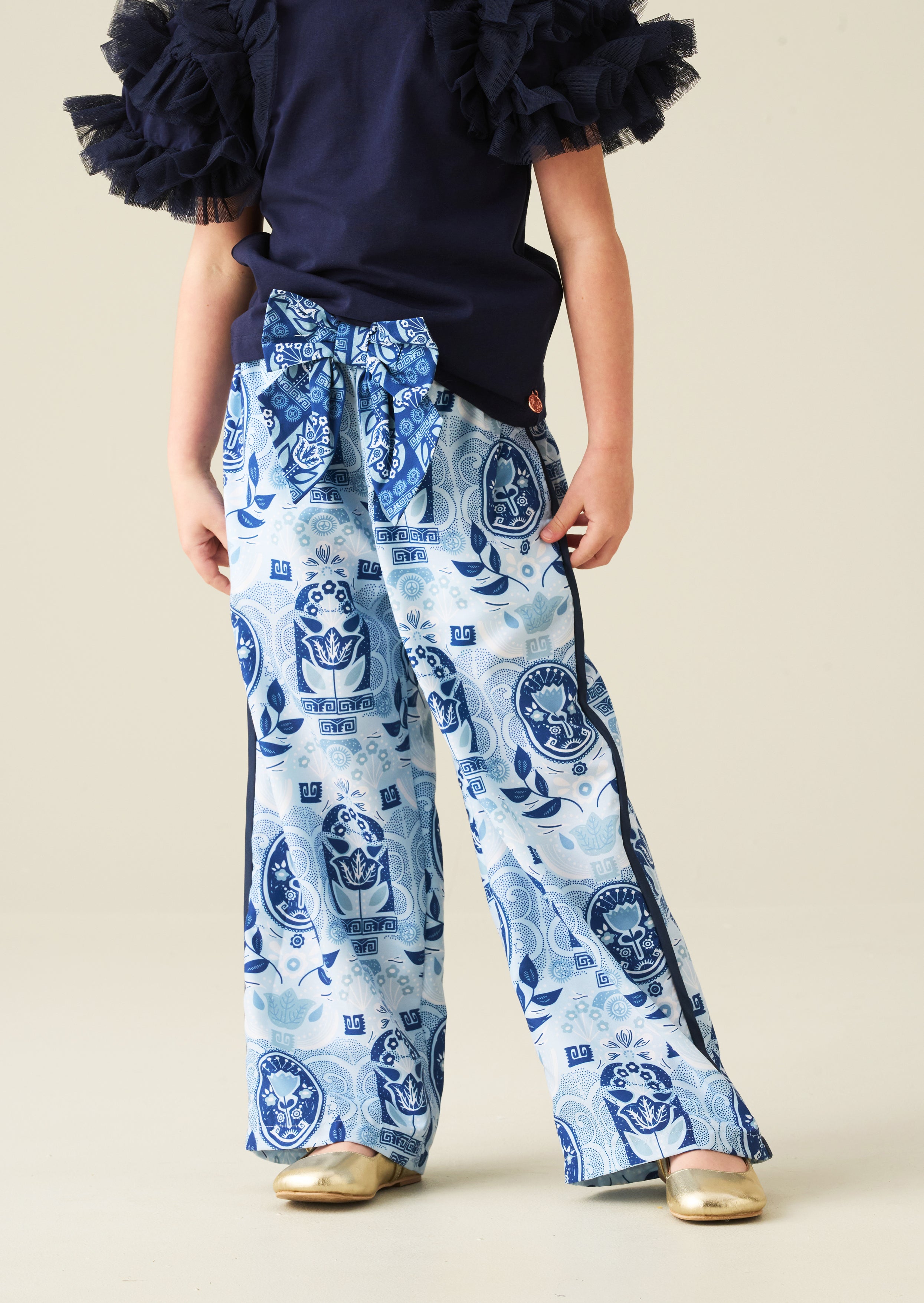 Isabelle Printed Wide Leg Trouser