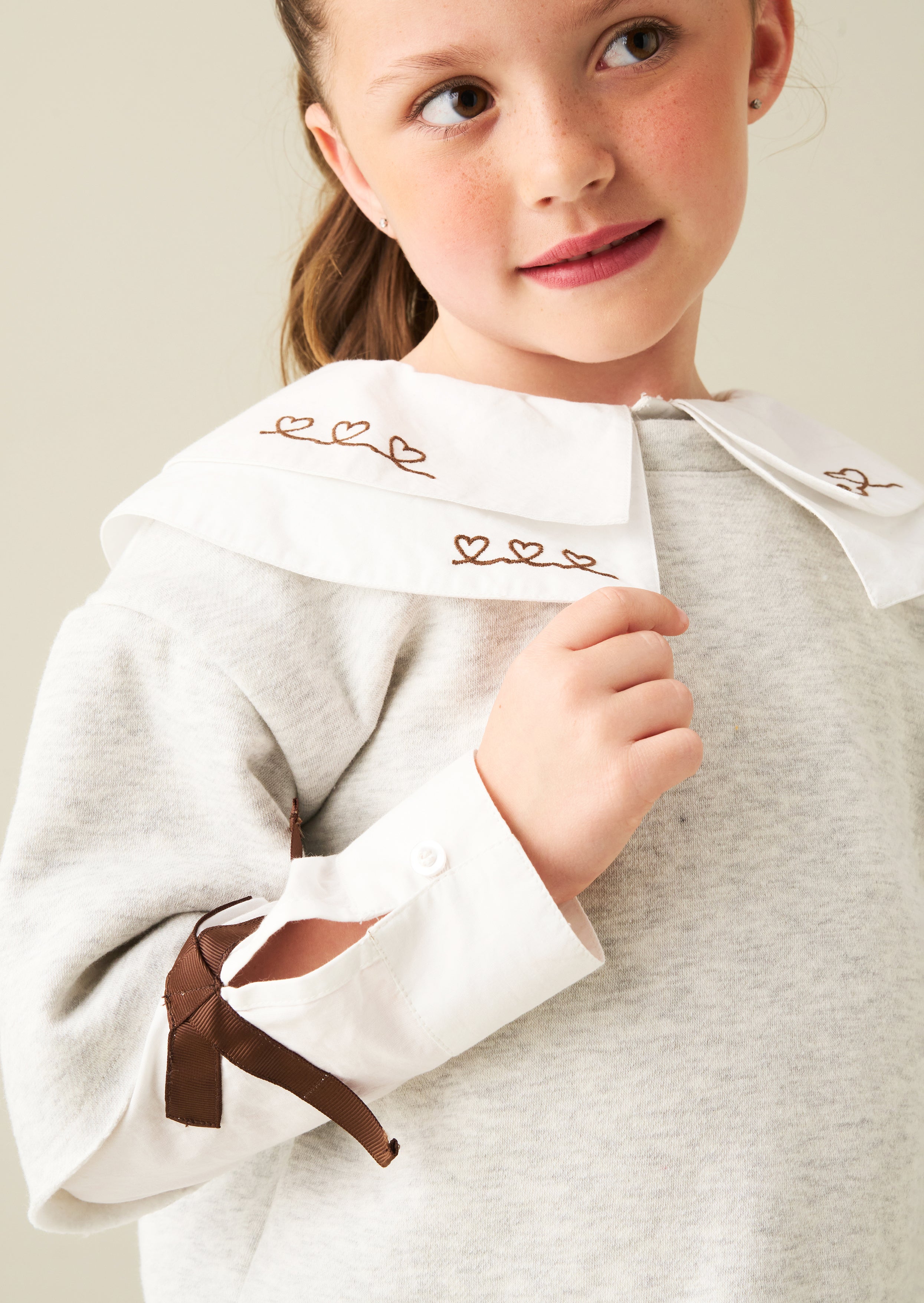 Haddie Mock Layered Sweat