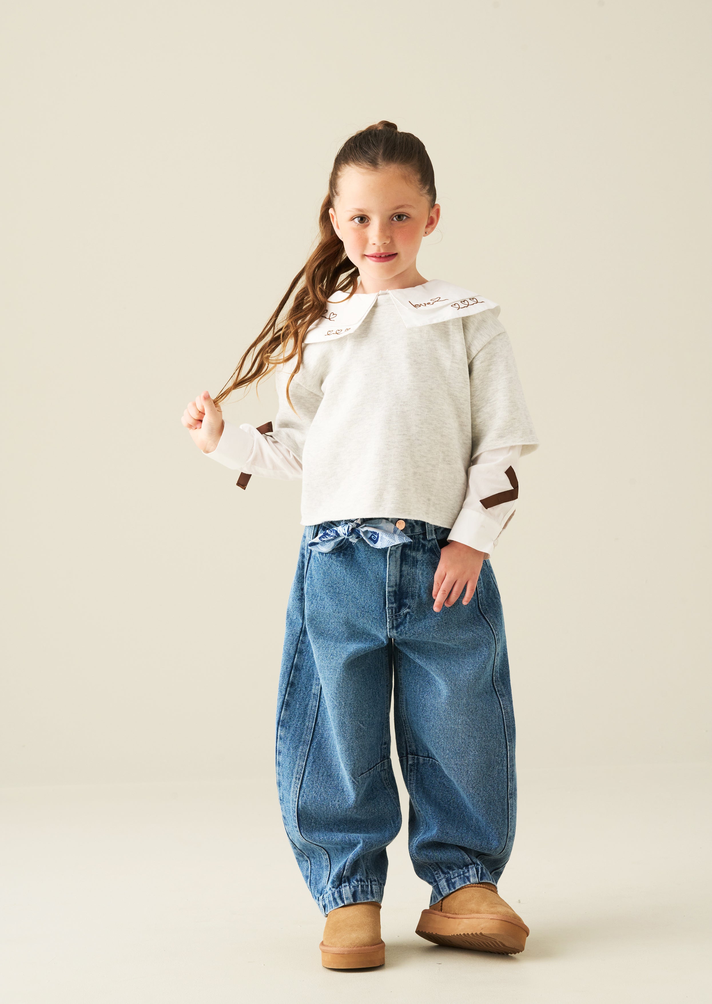 Haddie Mock Layered Sweat