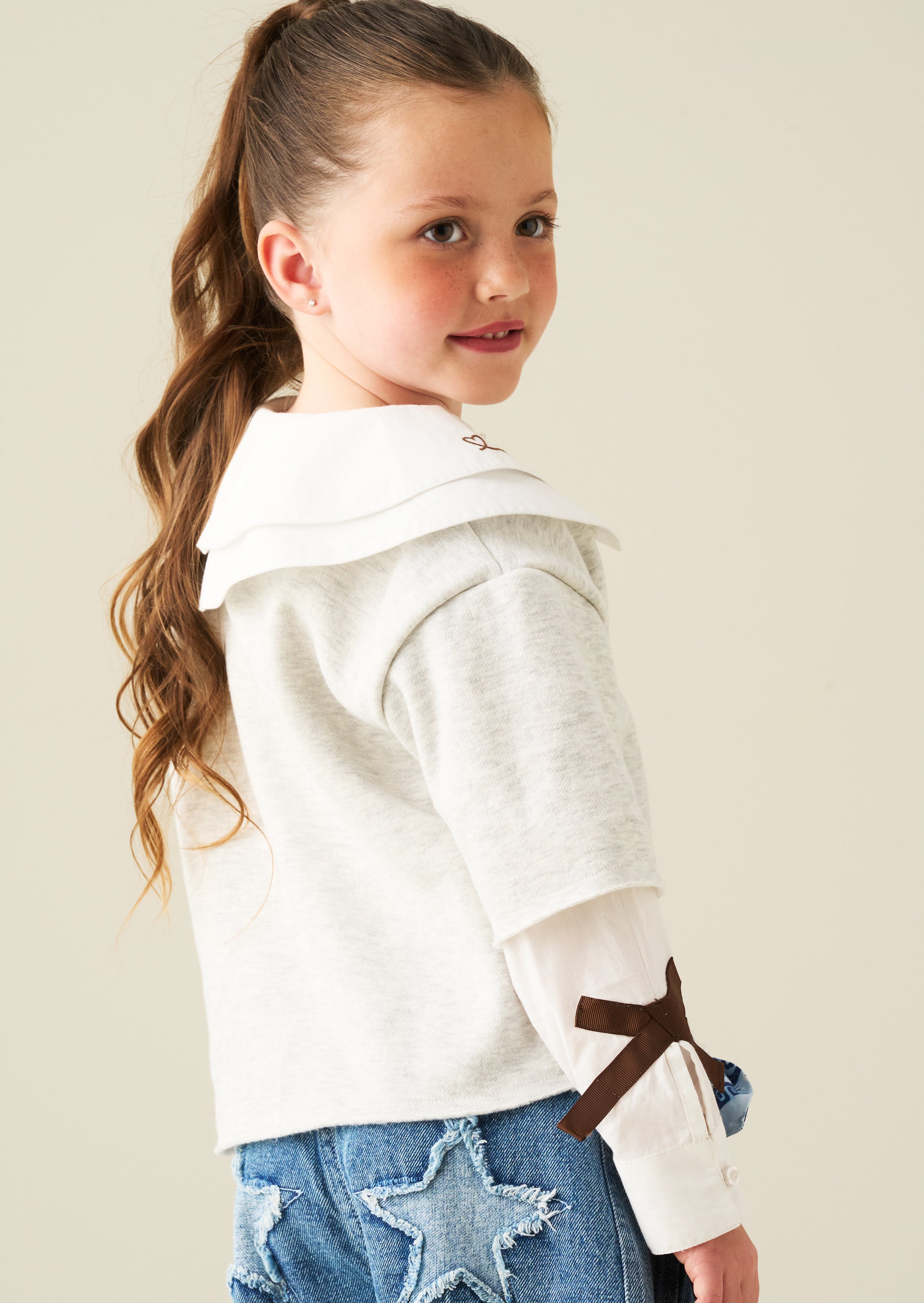 Haddie Mock Layered Sweat