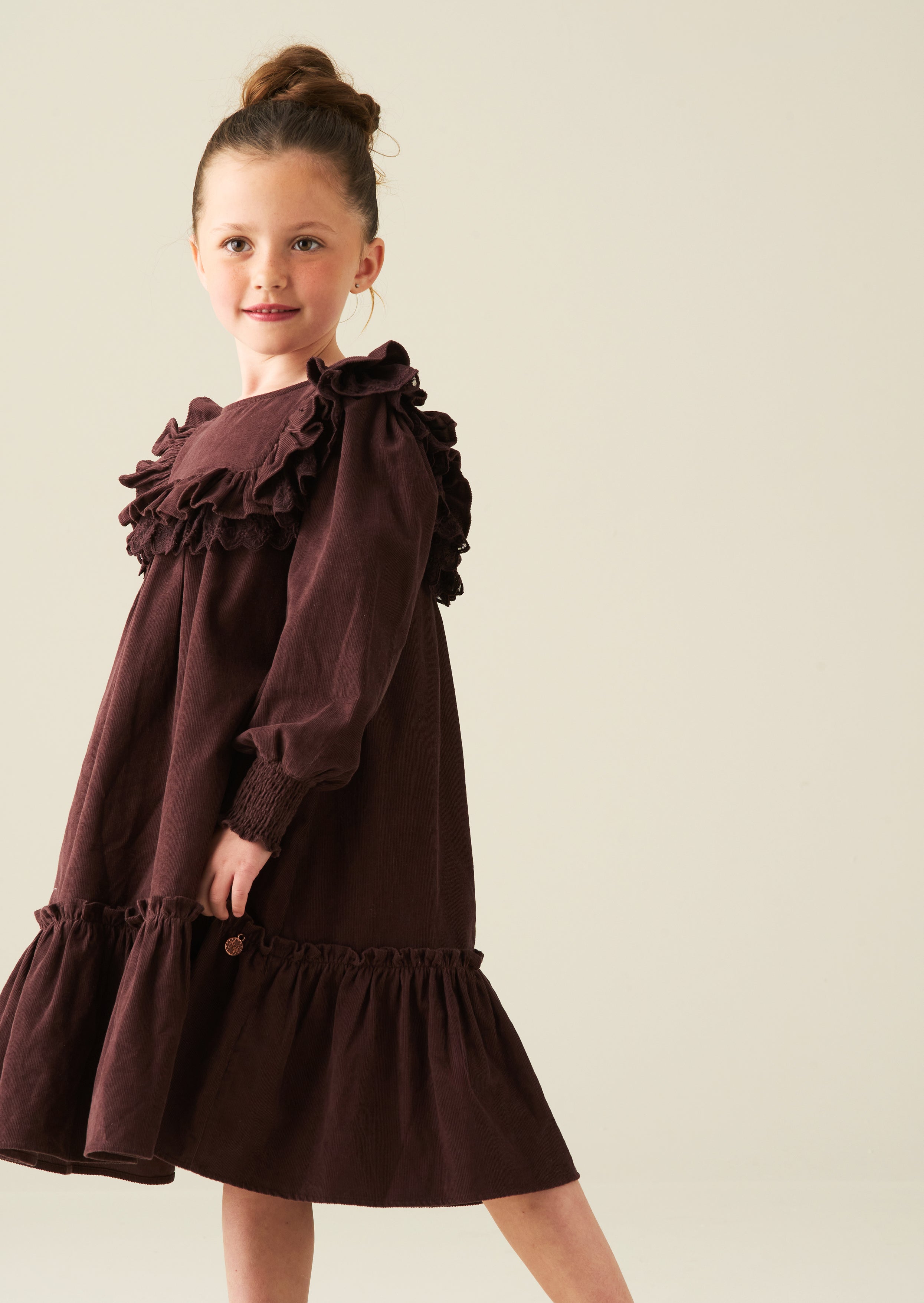 Avery Cord Lace Trim Dress