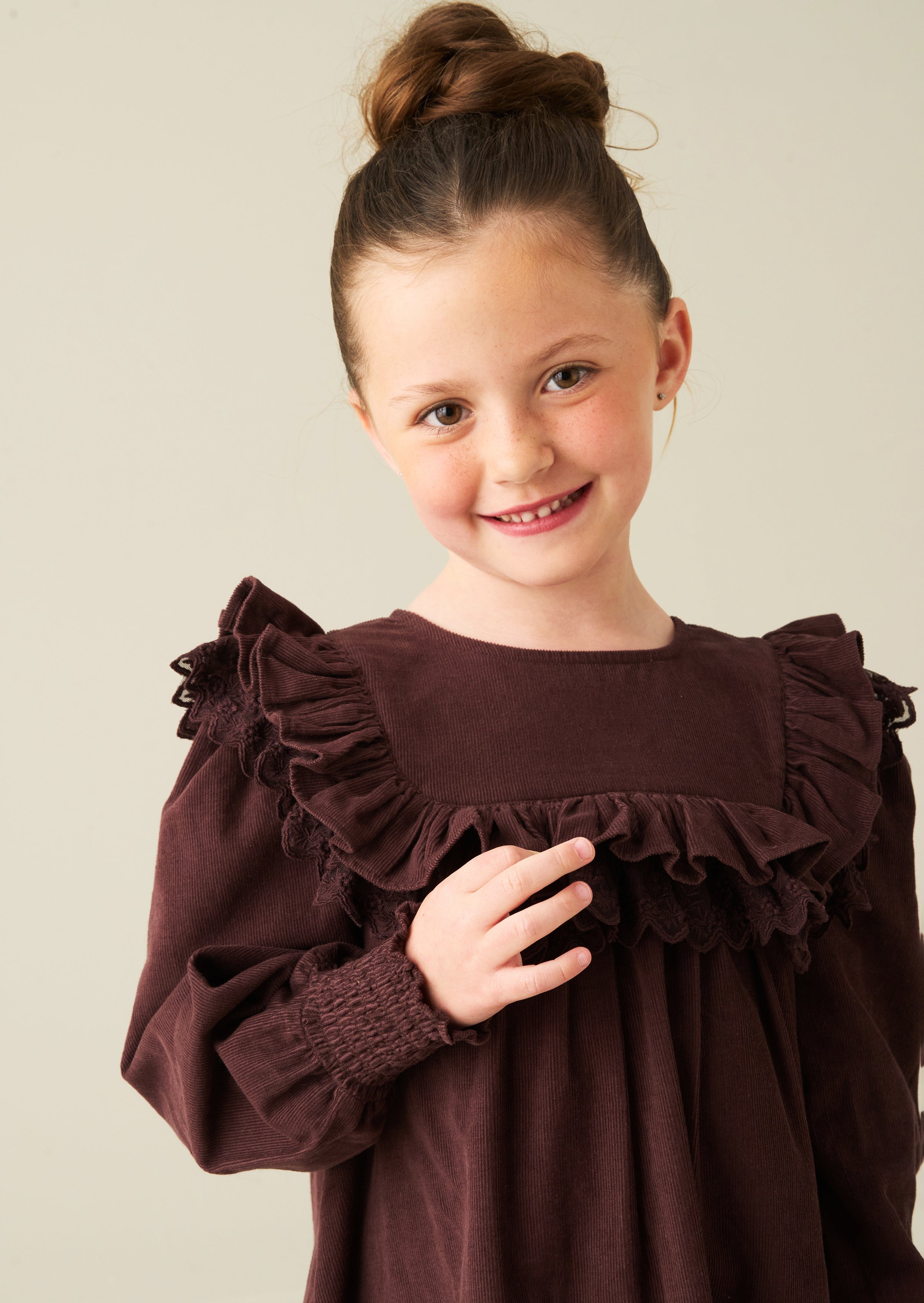 Avery Cord Lace Trim Dress
