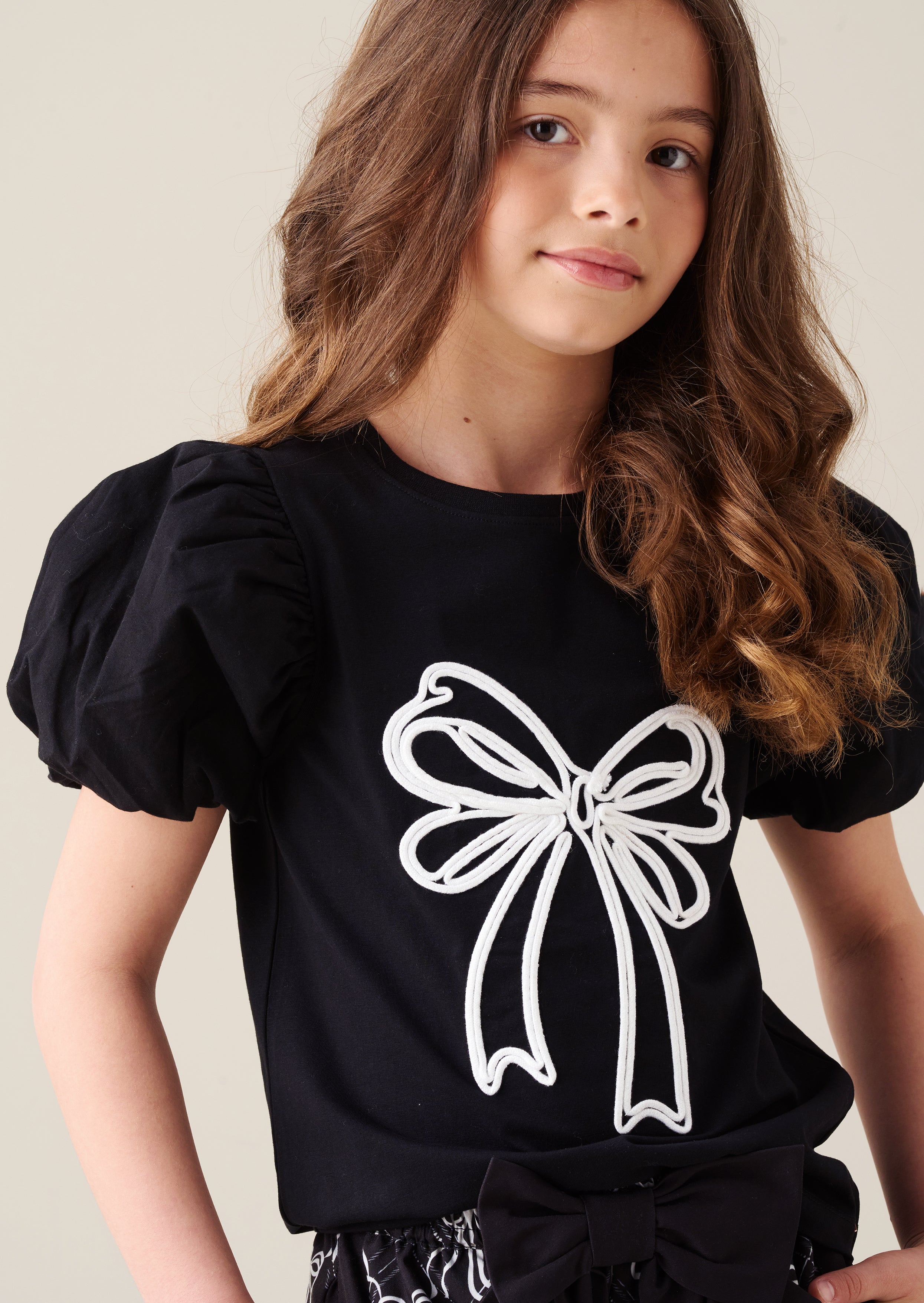 Aofie Bow Embellished Tee