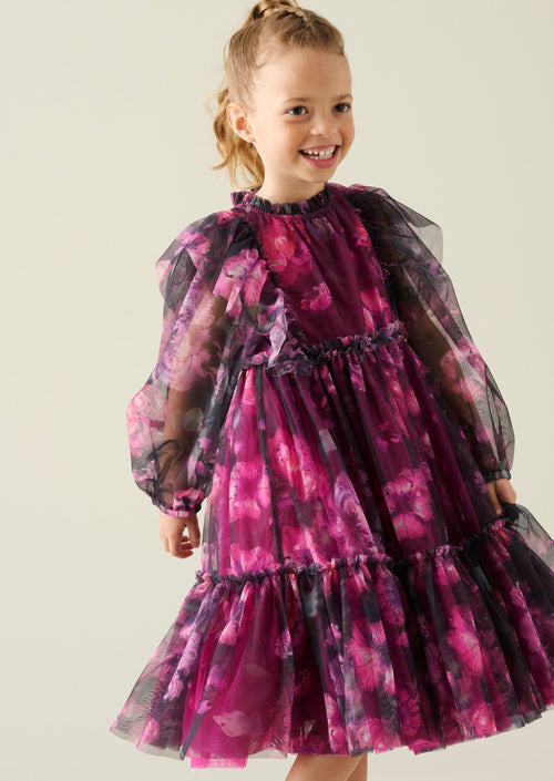 Estella Tiered Mesh Dress