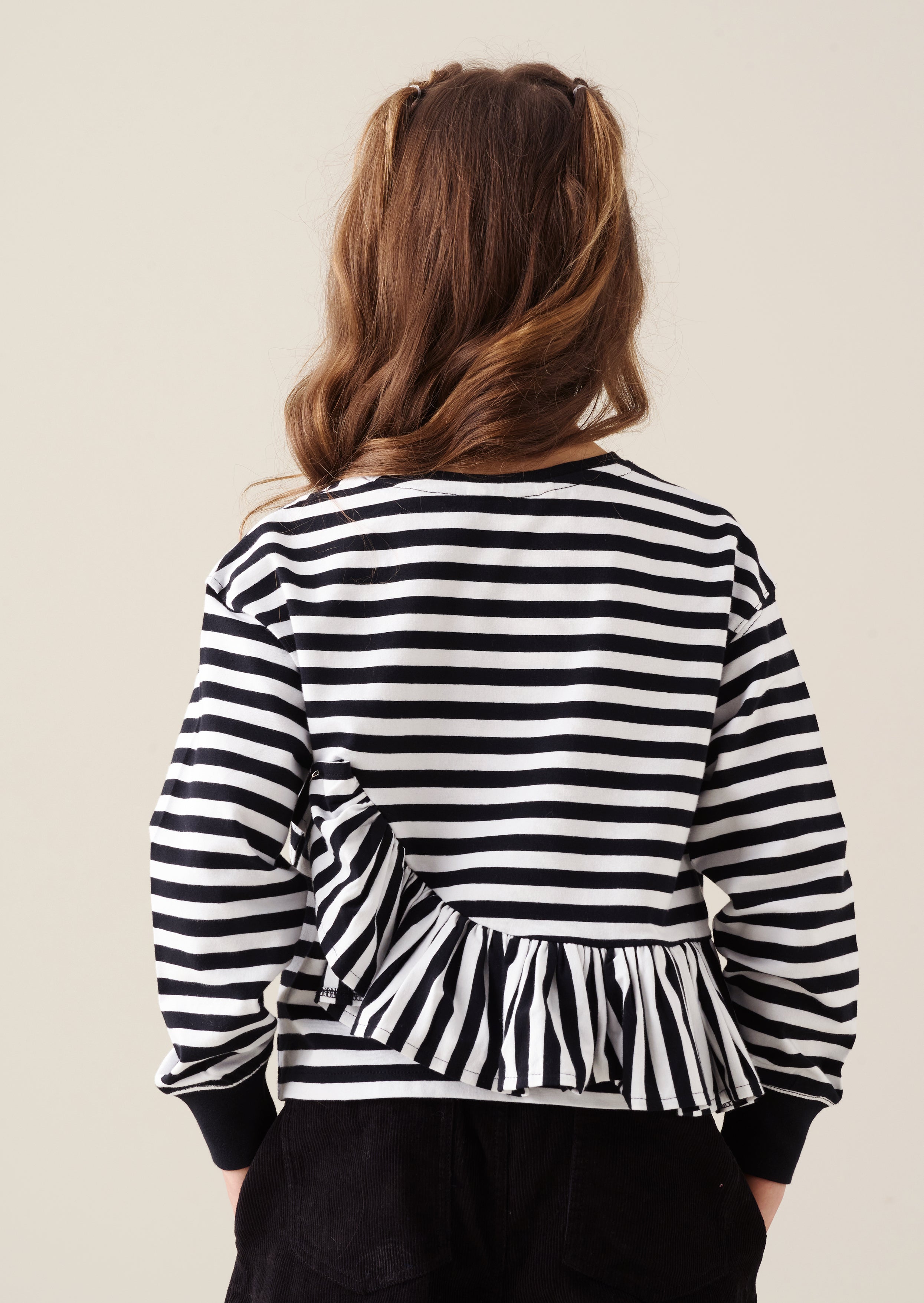 T-shirt rayé Peplum Marley