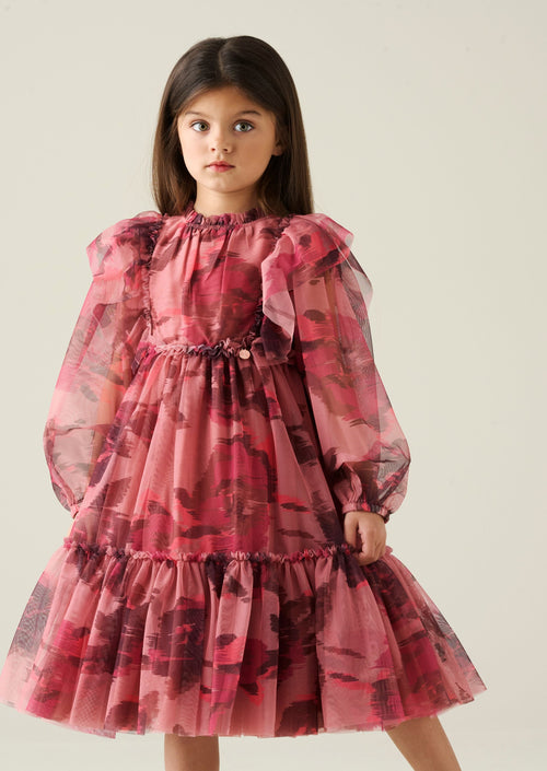 Robe Estella en maille à étages