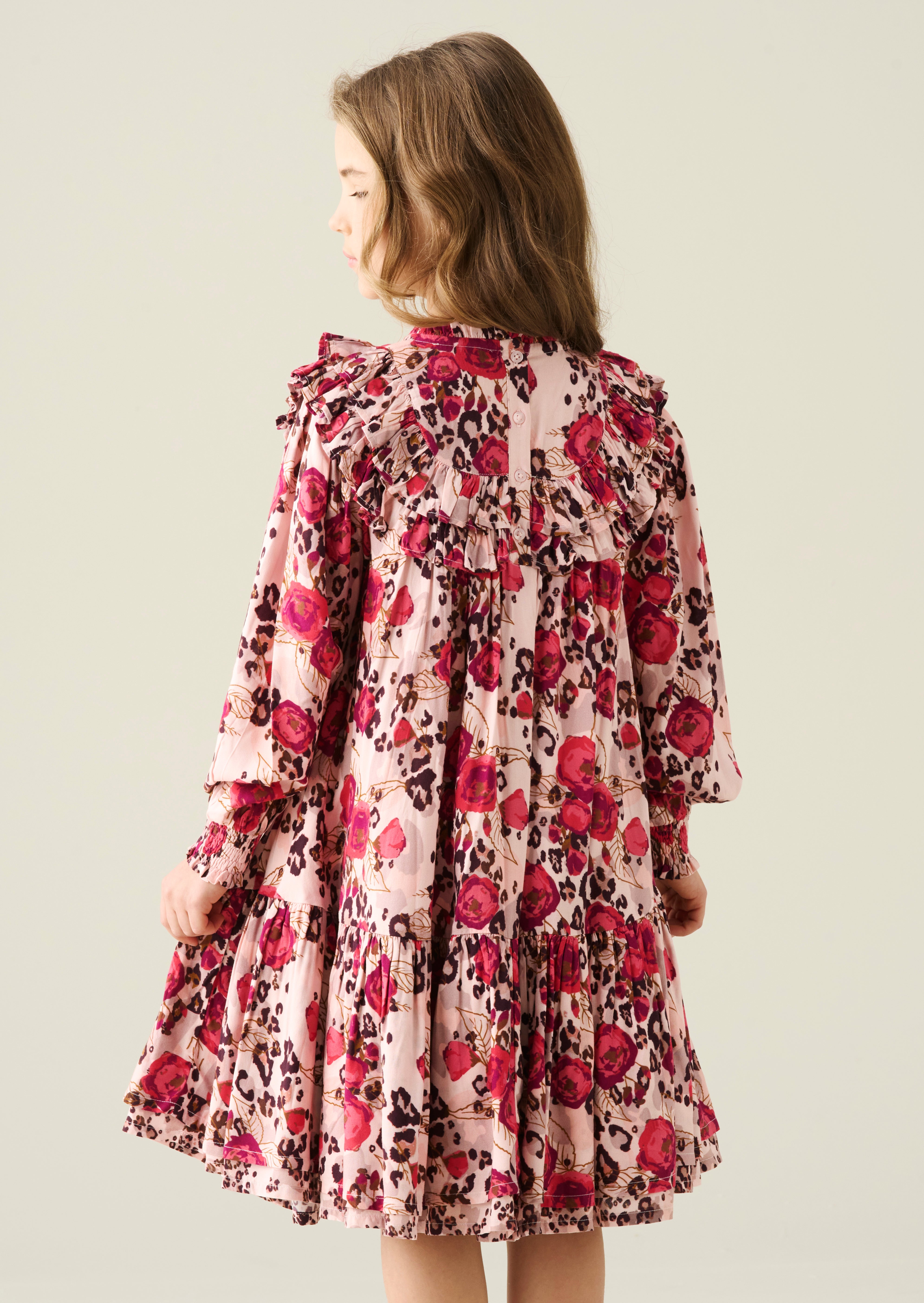 Lyra Animal Rose Print Dress