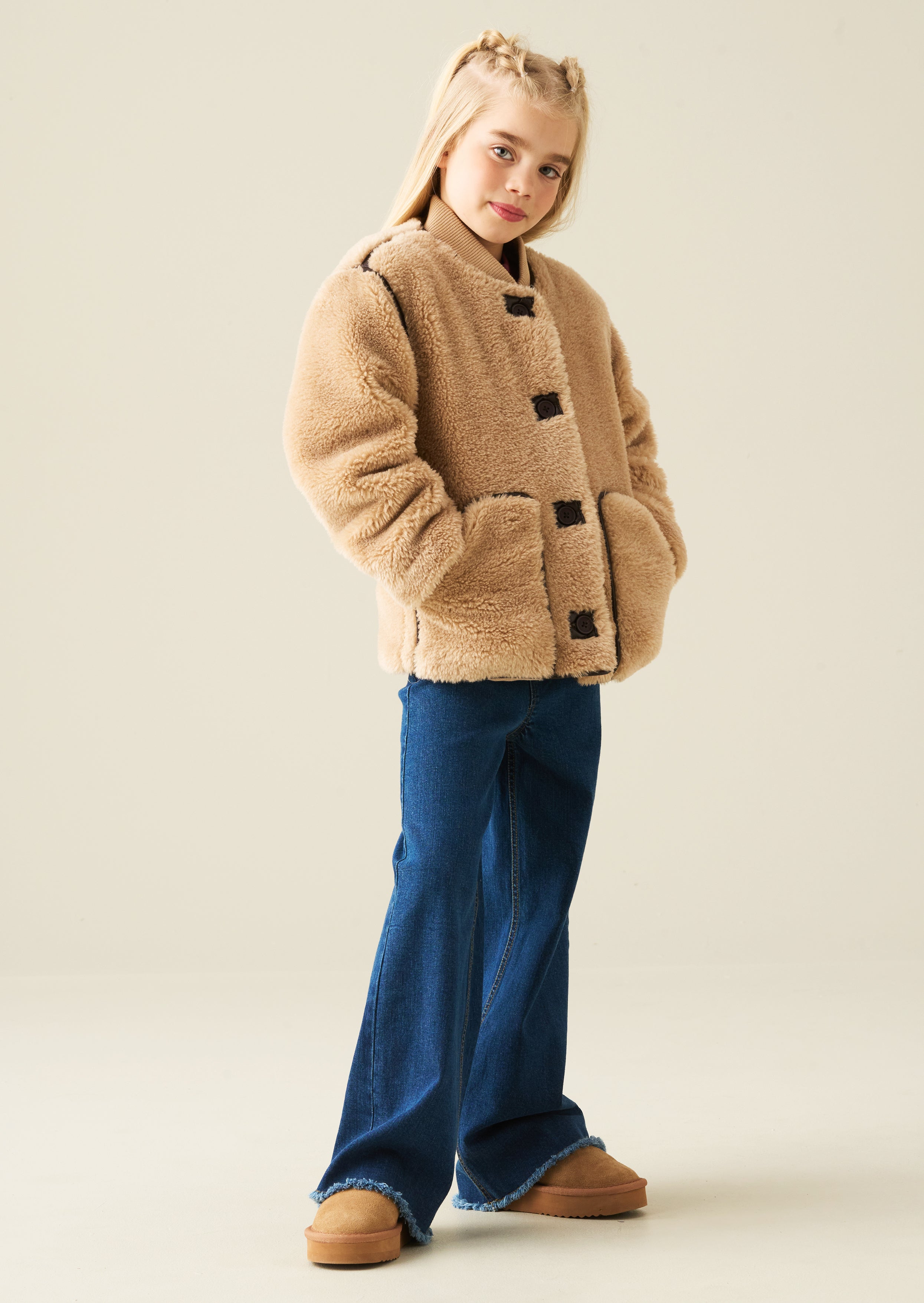 Juniper Bomberjacke mit Kunstlederbesatz