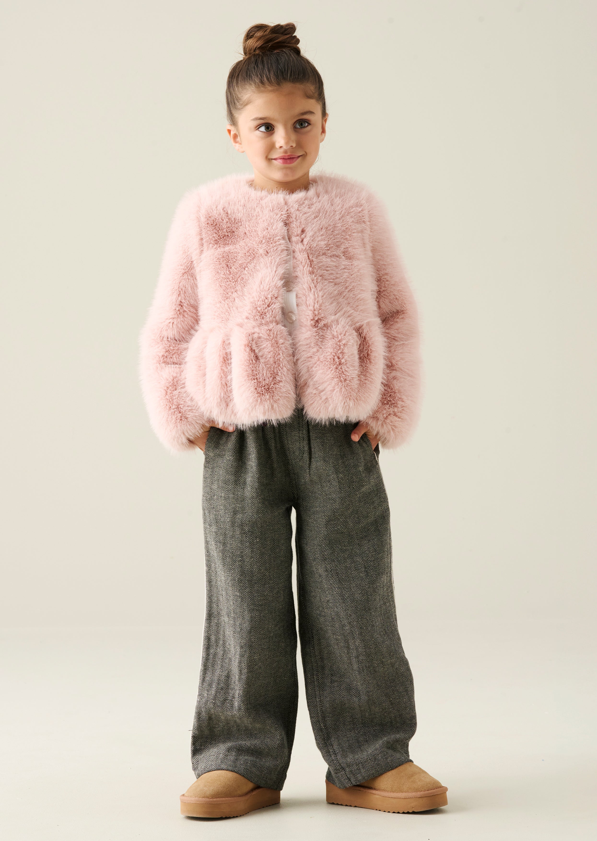 Paula Peplum Pelzjacke