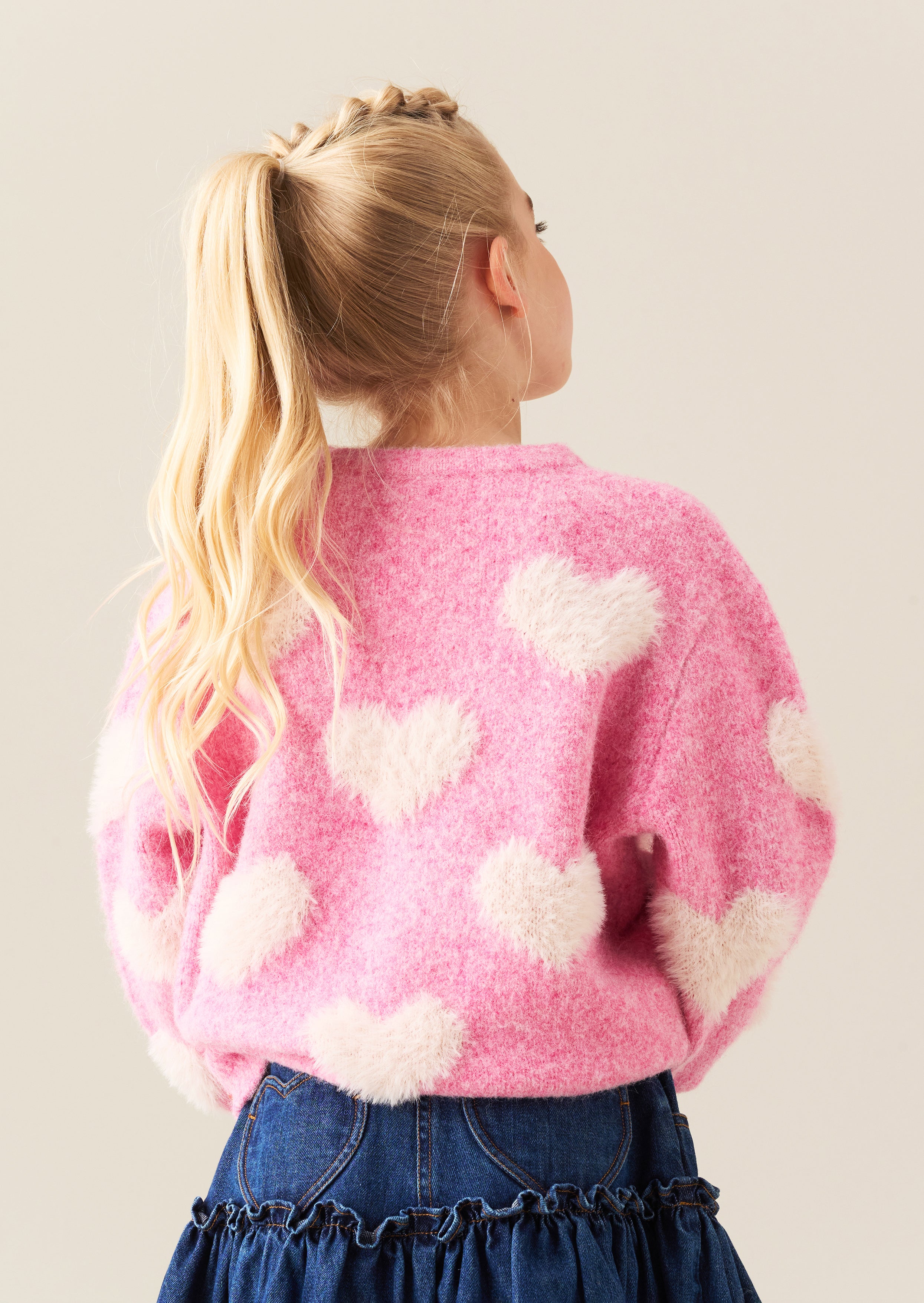 Pull tricoté Freya Heart Crew