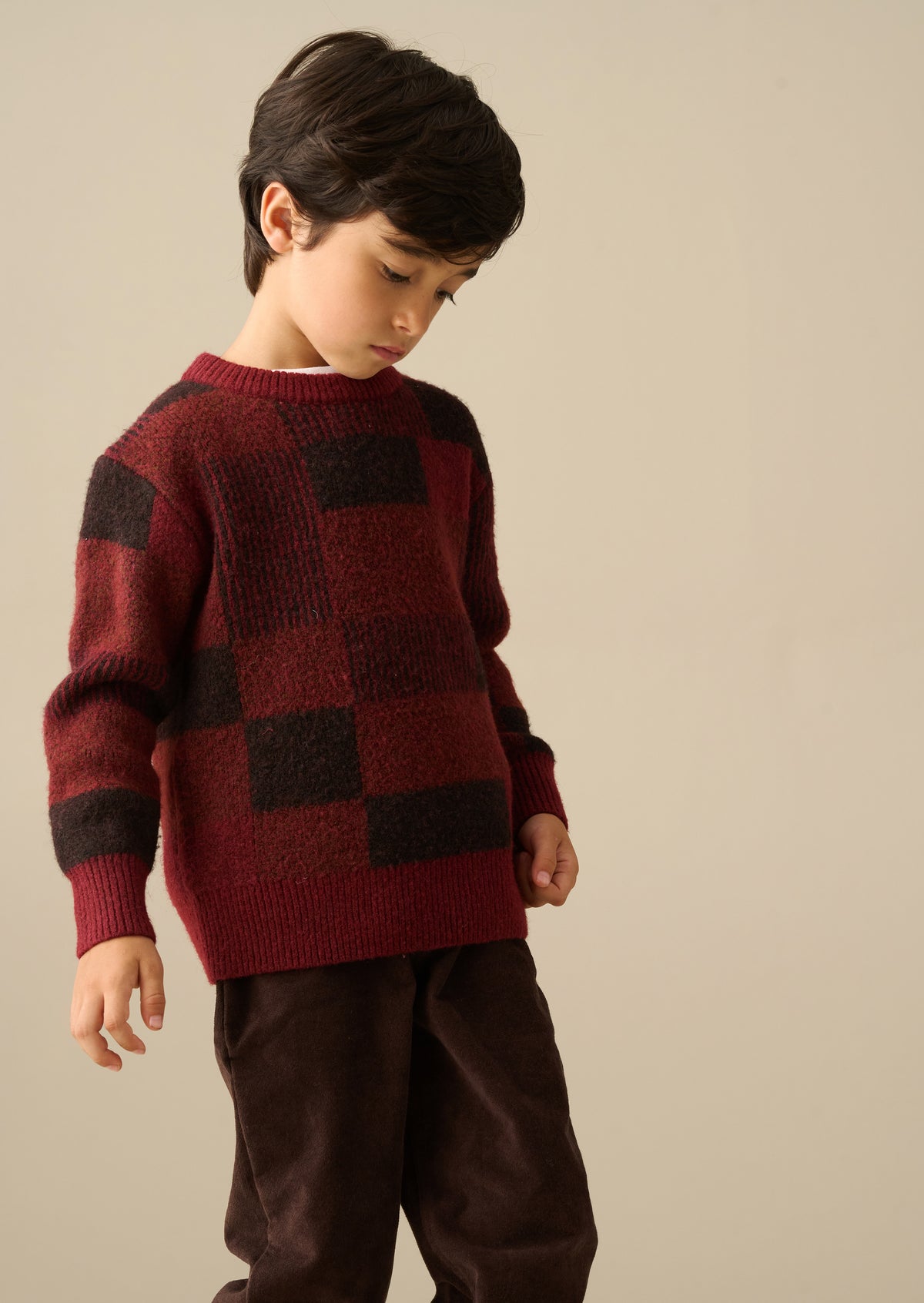 Lewis Check Knit Jumper