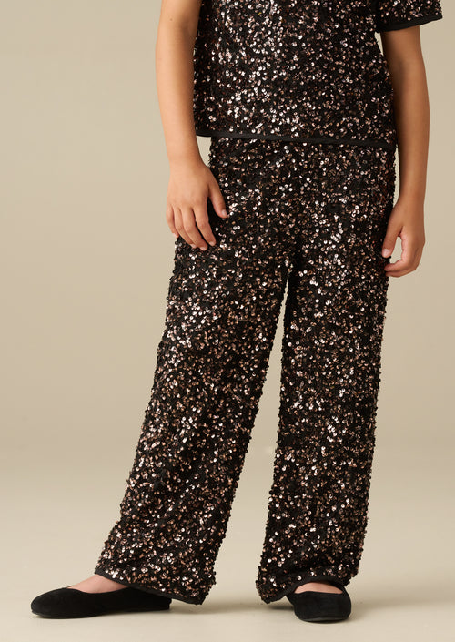 Leona Black Sequin Trousers