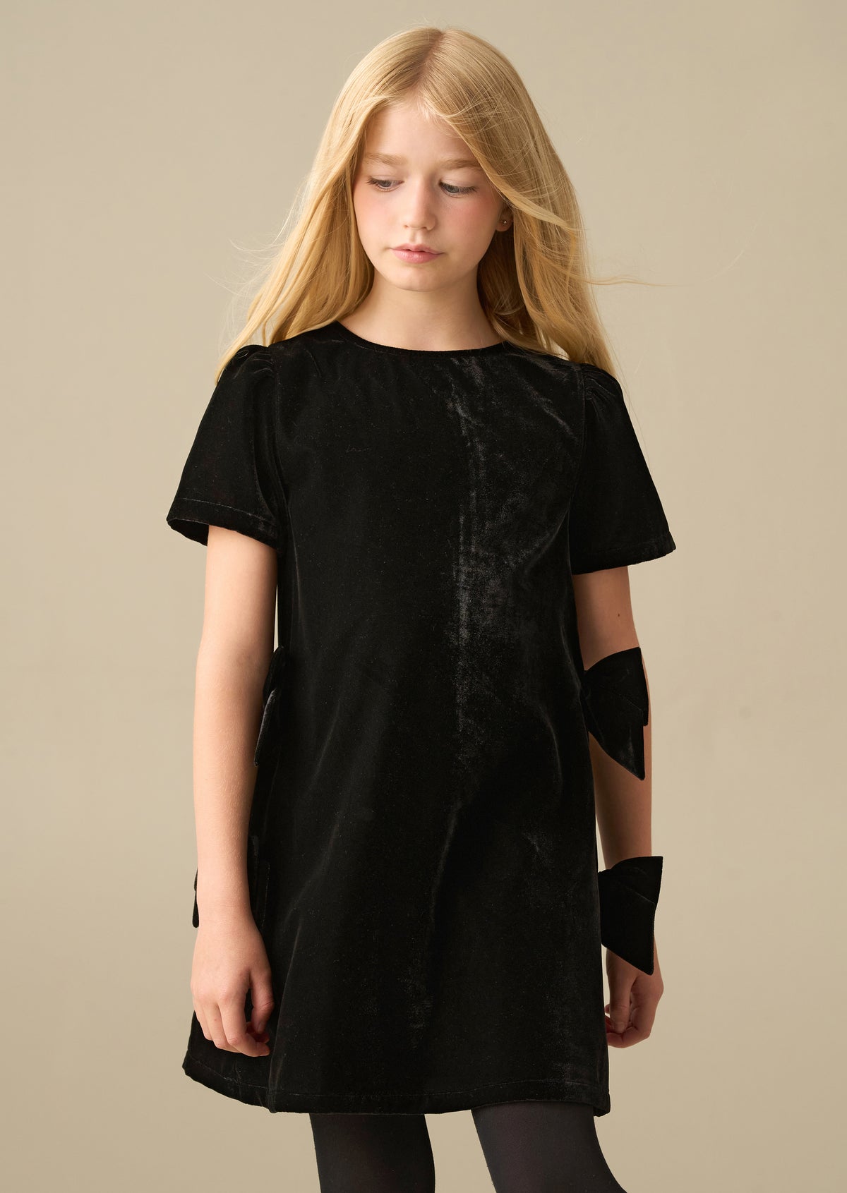 Olivia Velvet Bow Dress